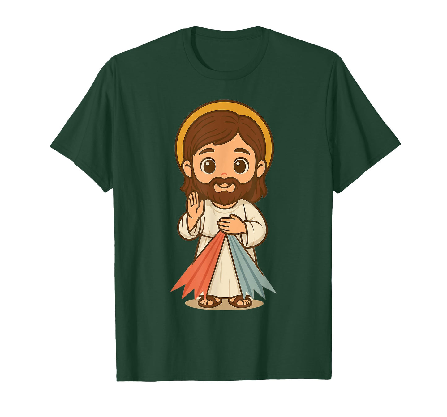 Divine Mercy Image Jesus I Trust in You Catholic Prayer Kids T-Shirt