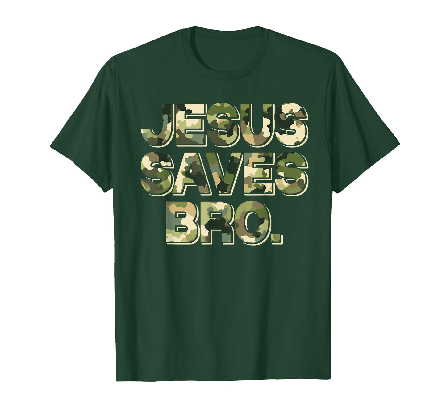 Camo camouflage Jesus Saves Bro T Shirt Christian Religion T-Shirt