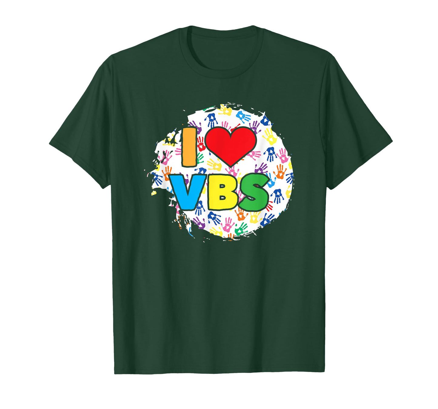 Vacation Bible School Handprints I Love VBS T-Shirt