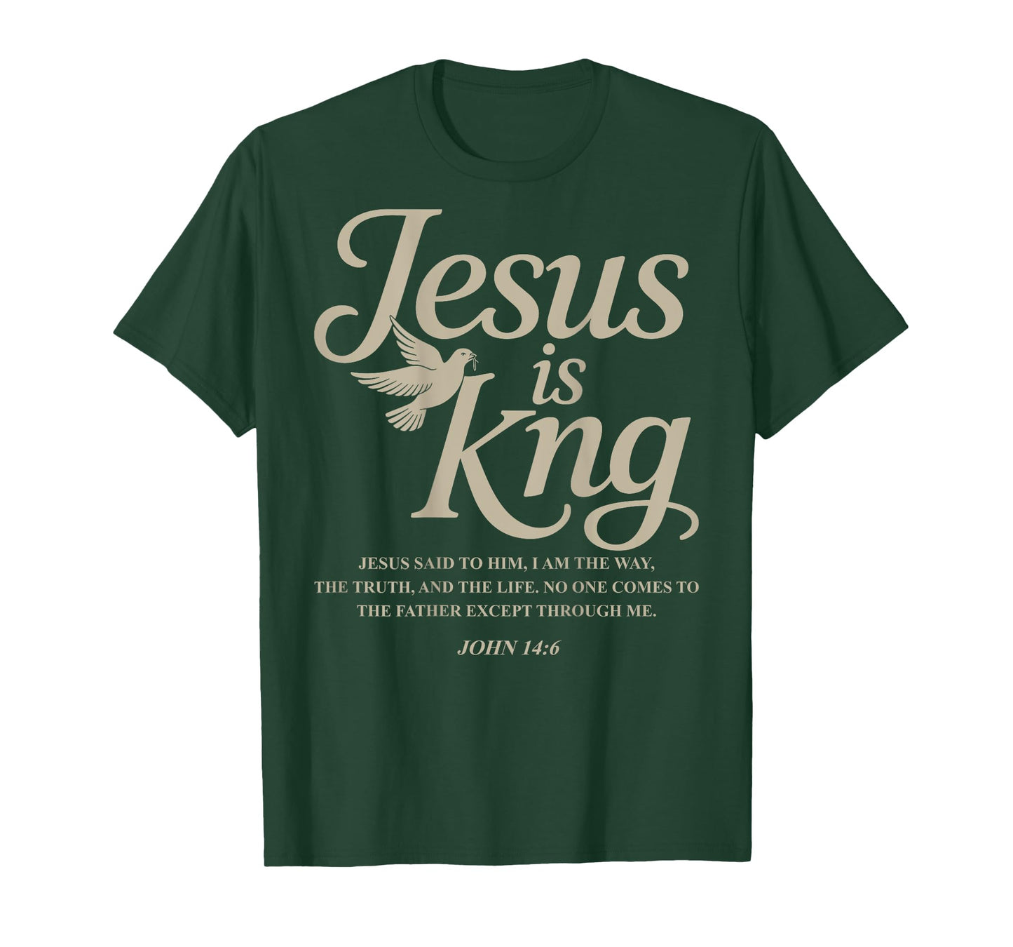 Jesus Is King John 14:6 Costume Jesus Christian (On Back) T-Shirt