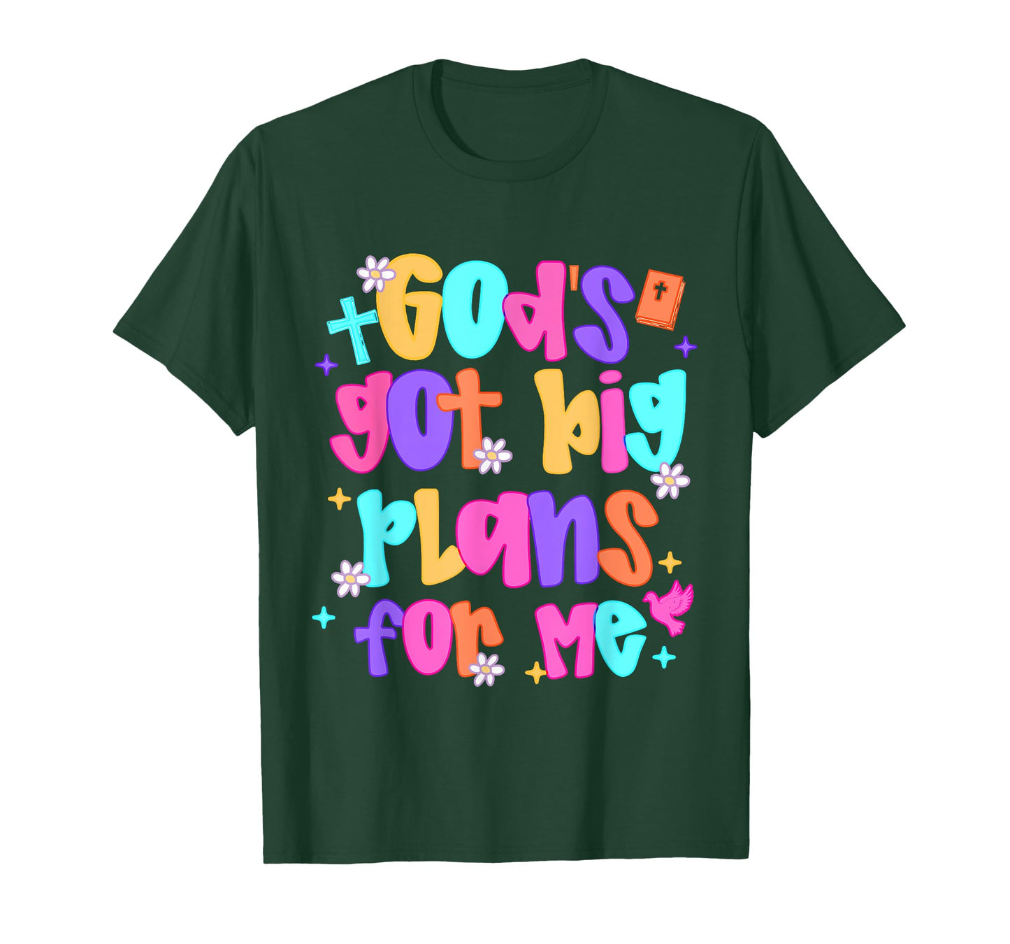 God's Got Big Plans For Me Christian Religious Prayer Kids T-Shirt