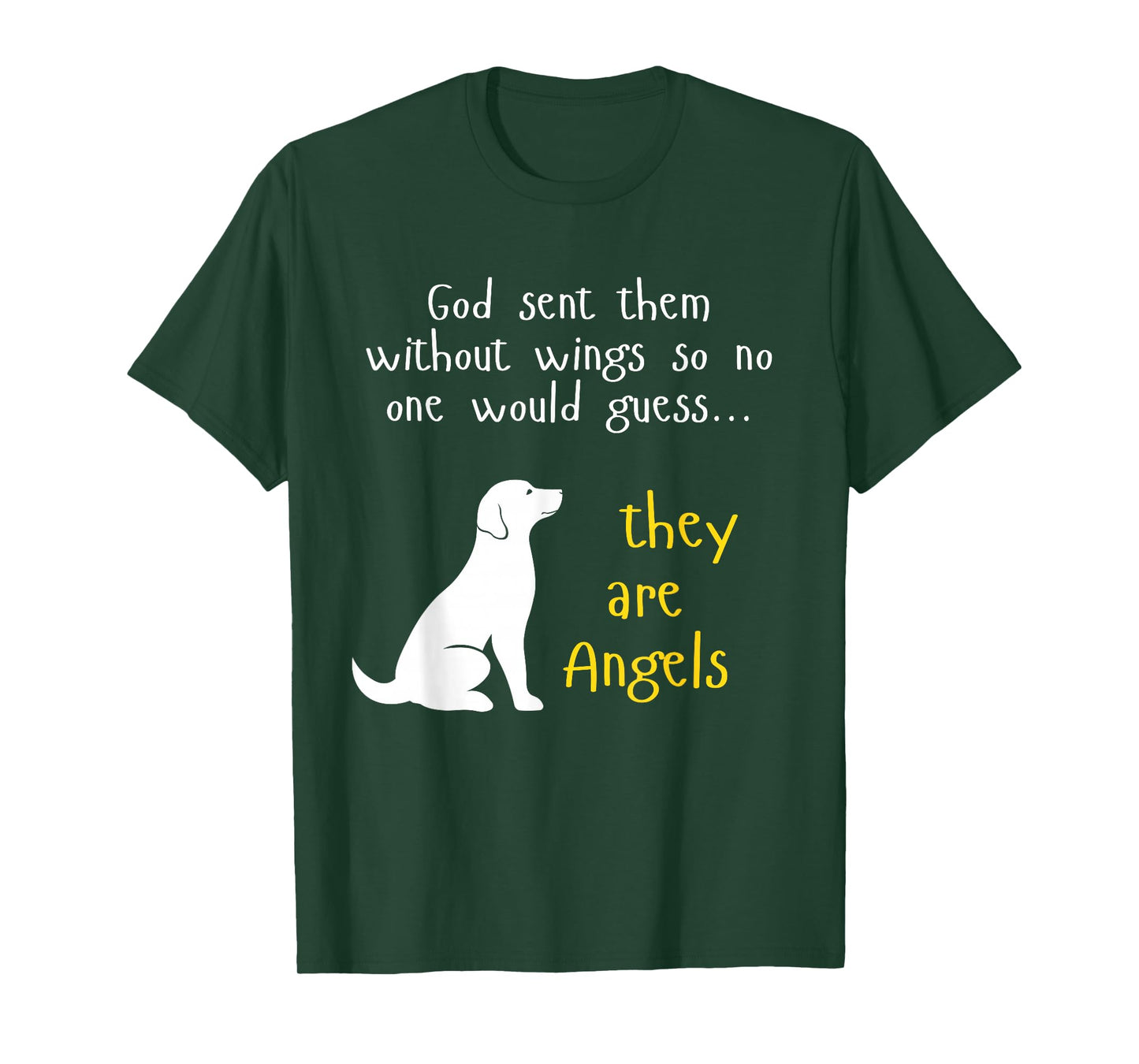 Dog Lover Angel Design Faithful Pet Tribute Gift T-Shirt