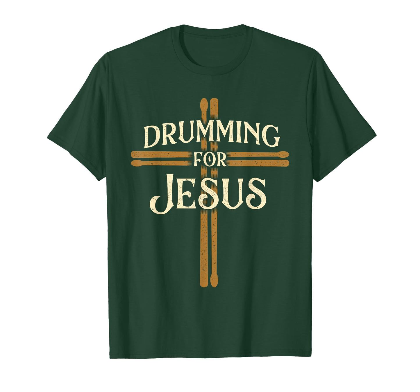 Funny Drumming Shirts - Drumming For Jesus - Christian Drummer Percussionist Drums T-Shirt - Black - Small - Unisex-Adults - Short Sleeve - Classic Fit - Cotton 50%, Polyester 50%