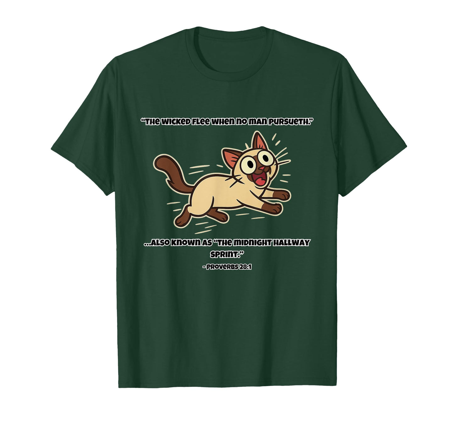 Funny Cat Bible Verse Zoomies Christian Humor for Cat Lovers T-Shirt