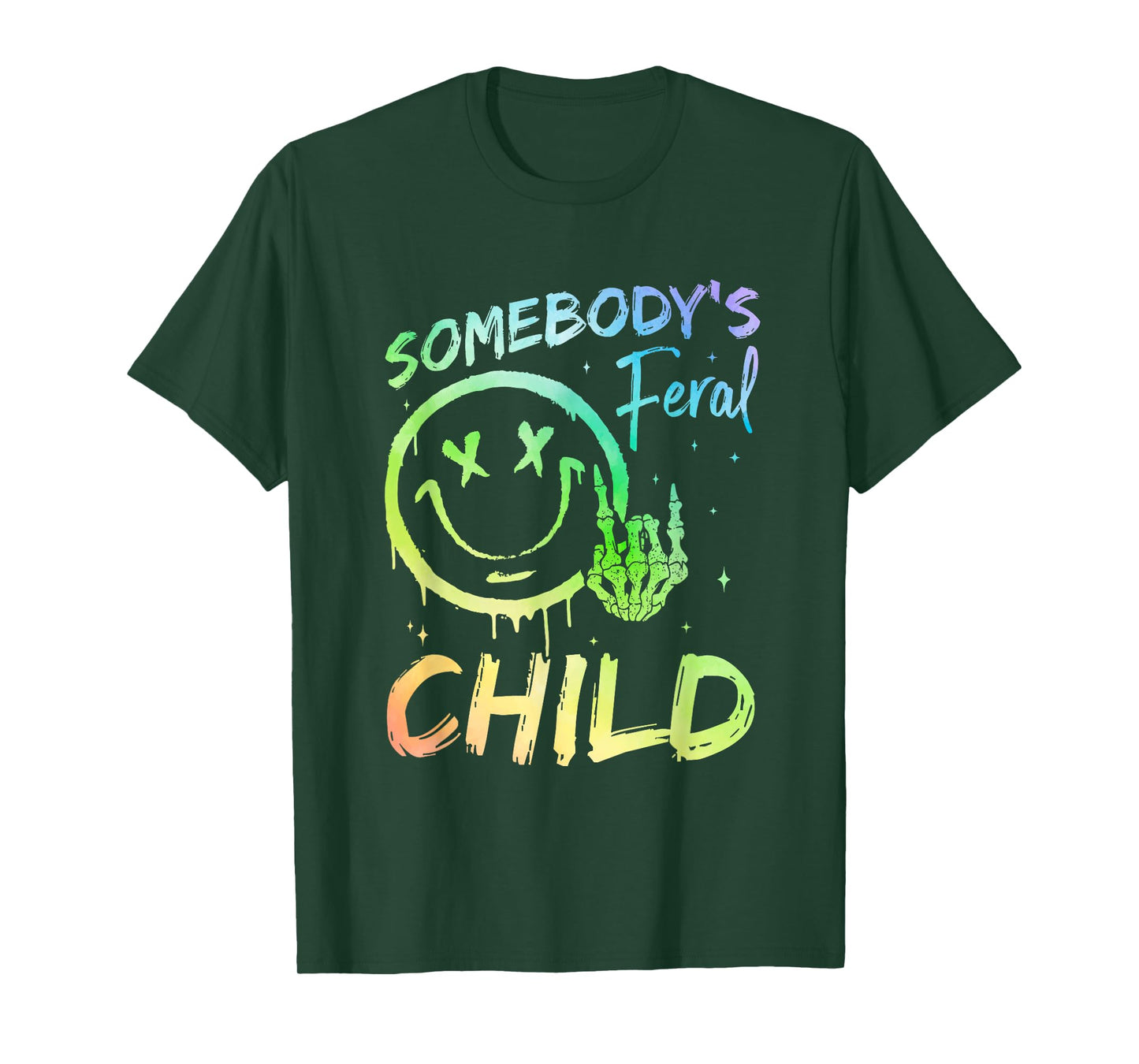 Somebody's Feral Child Toddler Girl and Boy Funny Quotes T-Shirt