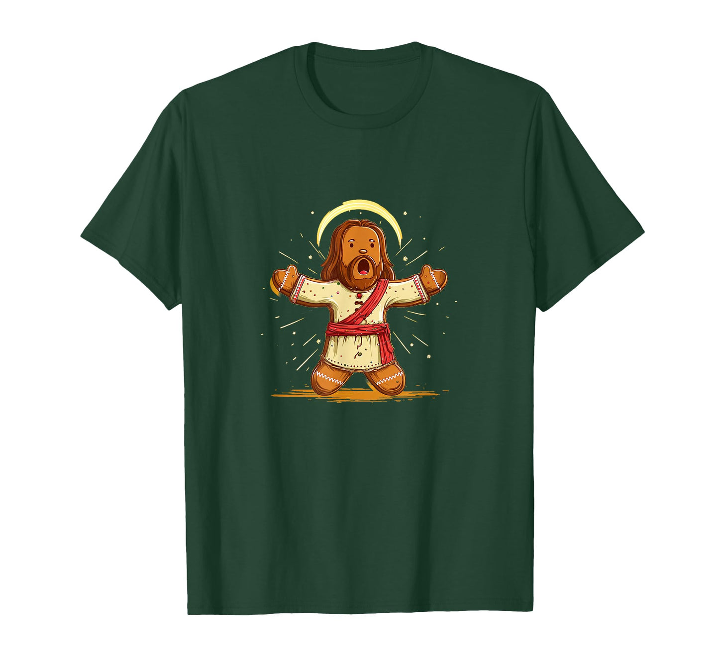 Awesome Jesus Christ Lord as Gingerbread Man T-Shirt