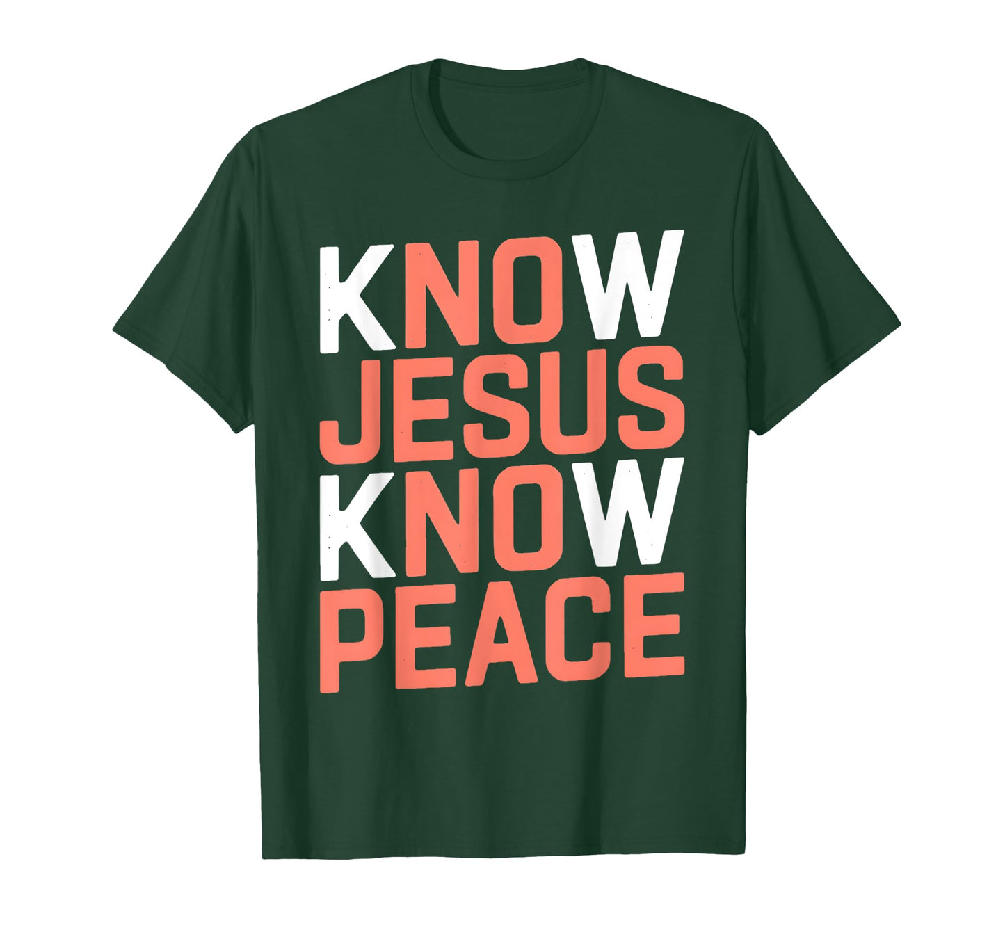 Know Jesus Know Peace Funny Religion God Church Christian T-Shirt