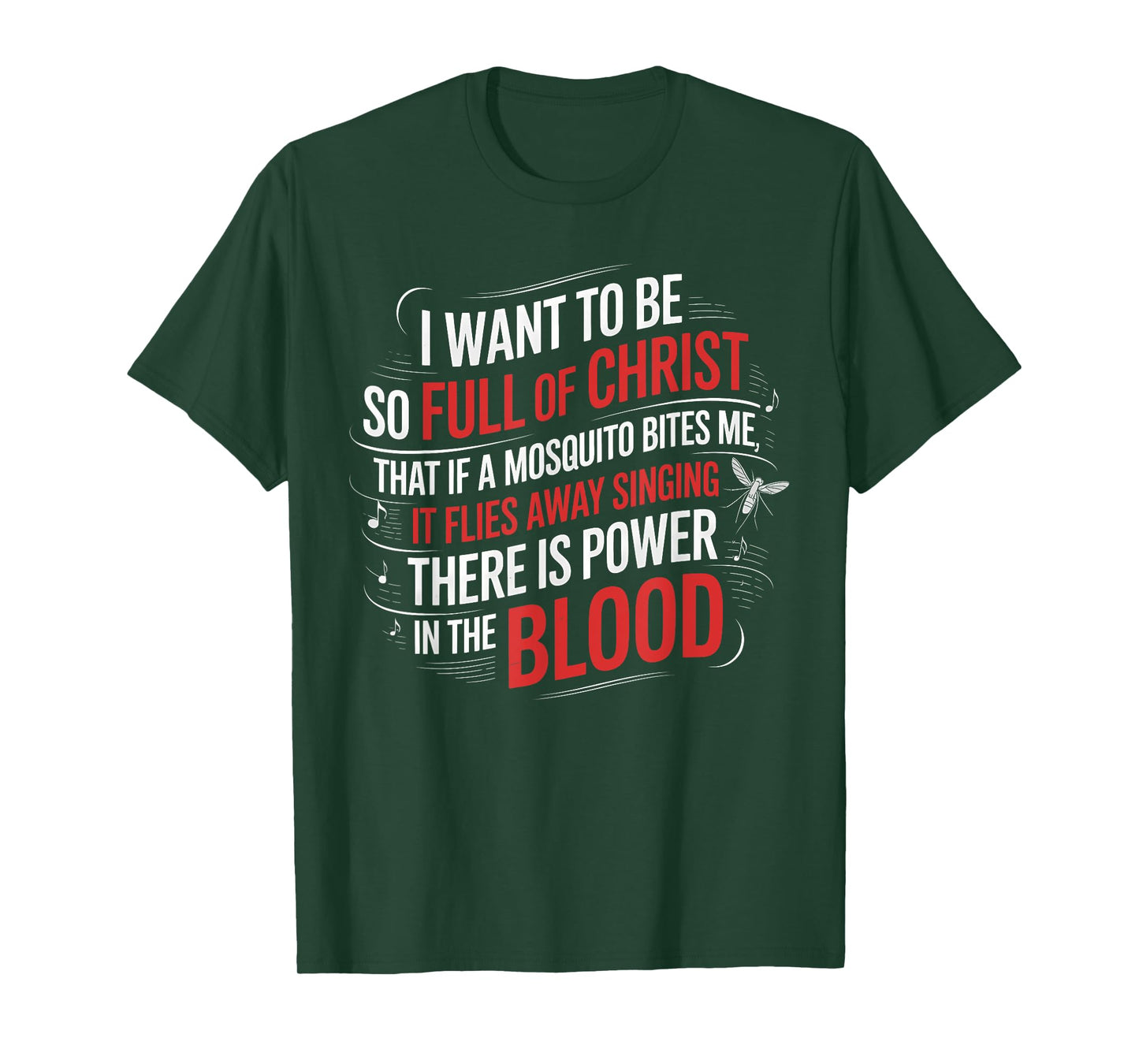 Power in The Blood Religious Humorous Patriotic T-Shirt