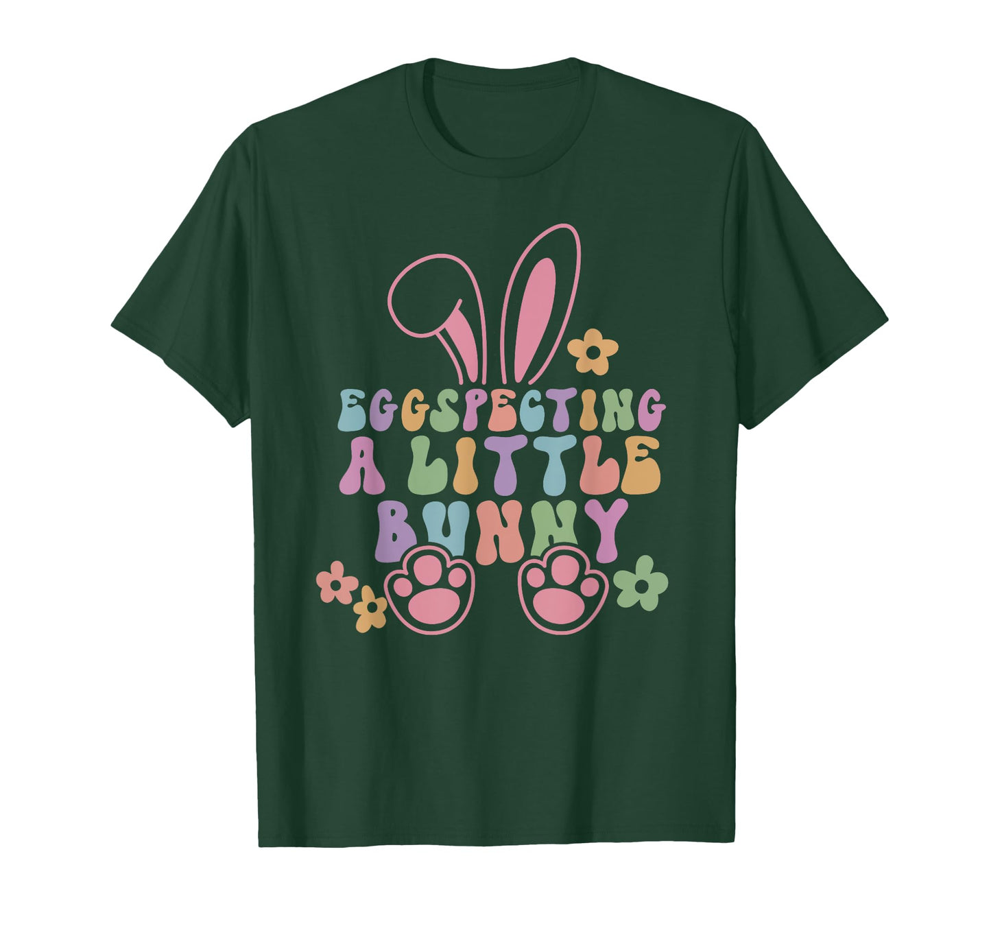 Egg Specting A Little Bunny Easter Pregnancy Announcement T-Shirt