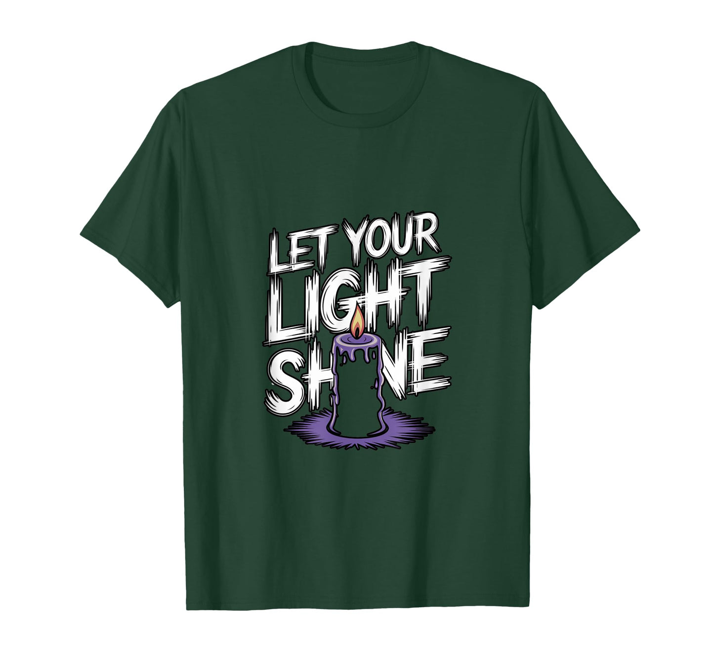 Let Your Light Shine Candle Christian Biblical Inspiration T-Shirt