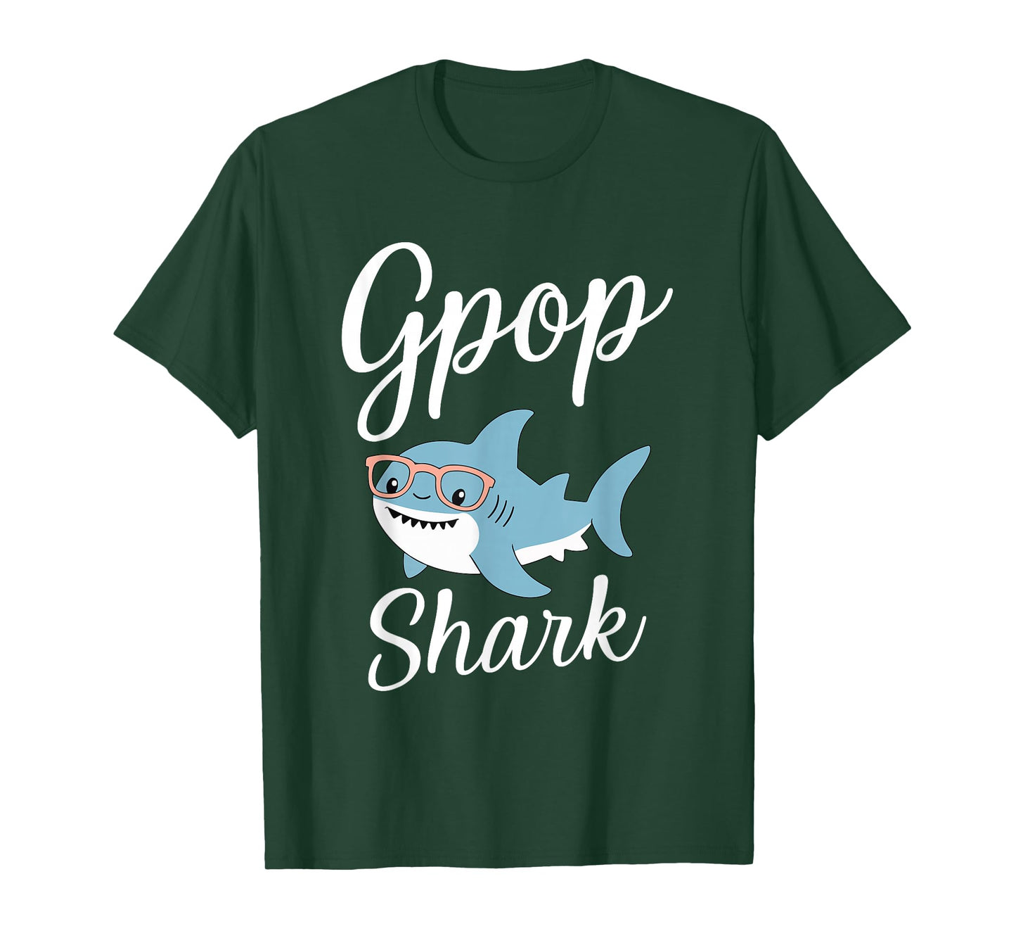G-Pop Shark Funny Matching Family Grandpa GPop T-Shirt
