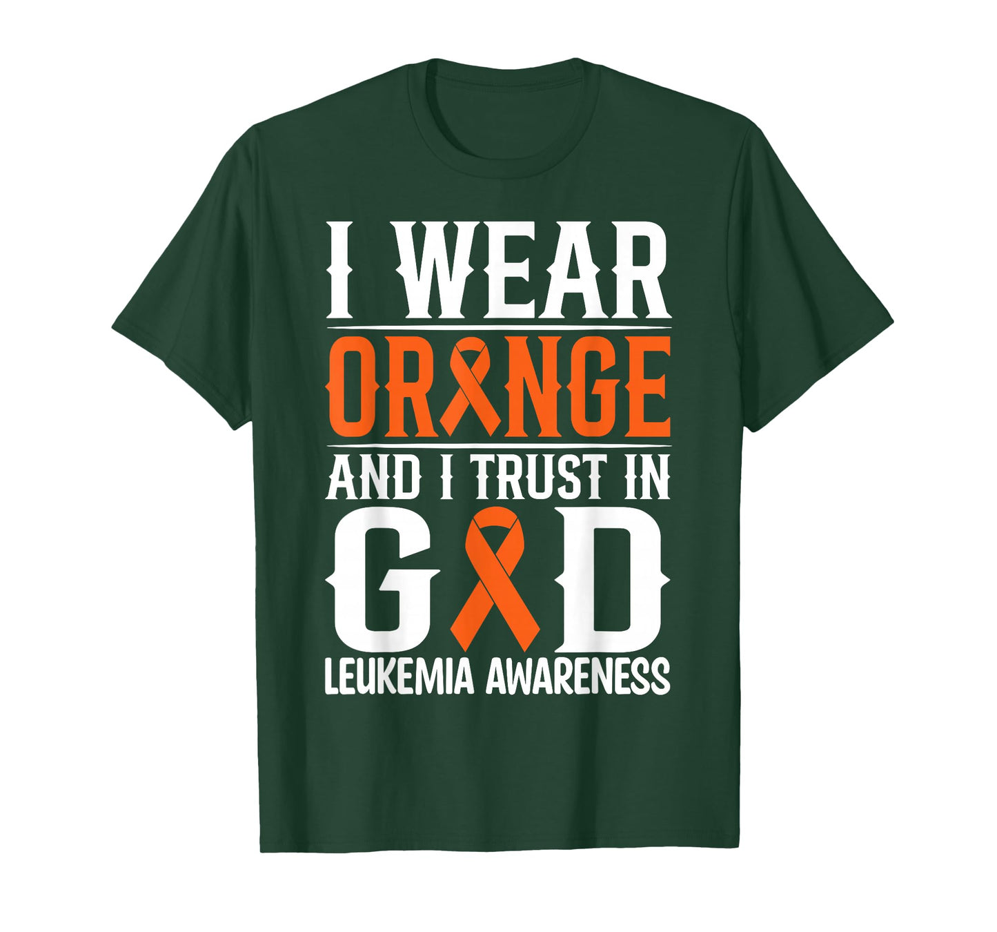 Childhood Leukemia Fighters Orange Ribbon Awareness T-Shirt