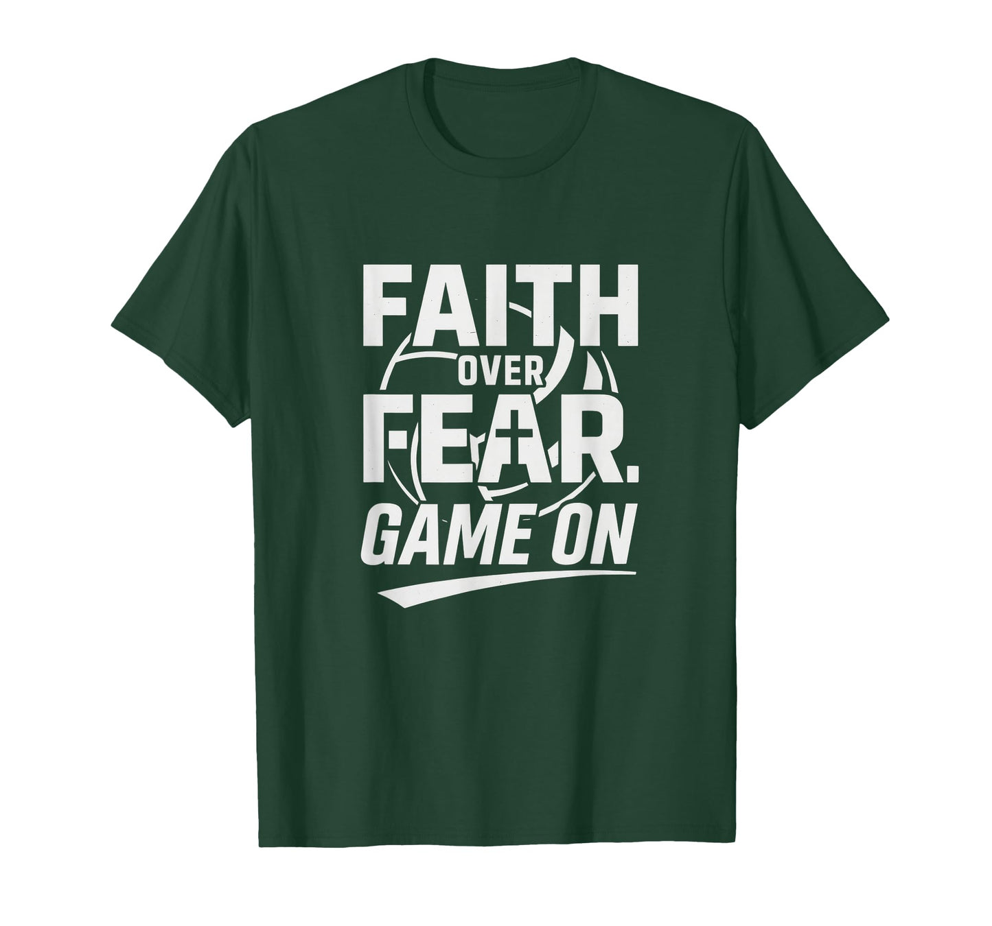 Faith Over Fear. Game On. Christian Volleyball 2 Timothy 1:7 T-Shirt