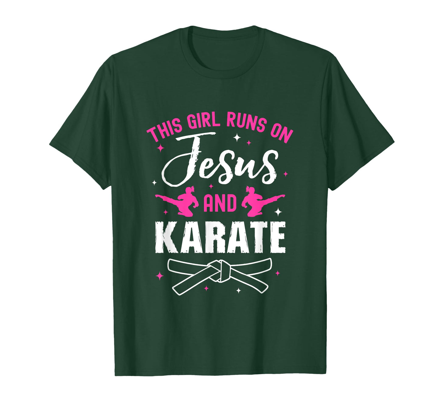 Funny Karate Design For Women Girls Karate Black Belt T-Shirt