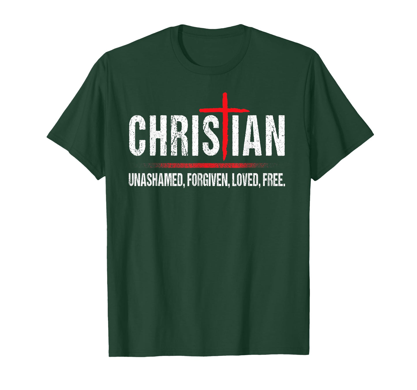Christian Jesus Unashamed Cross T-Shirt
