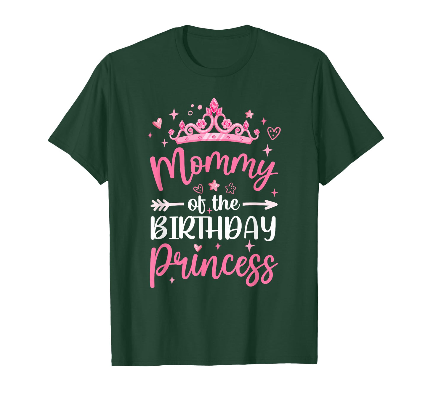 Mommy Of The Birthday Princess Birthday Girl Kid Family T-Shirt
