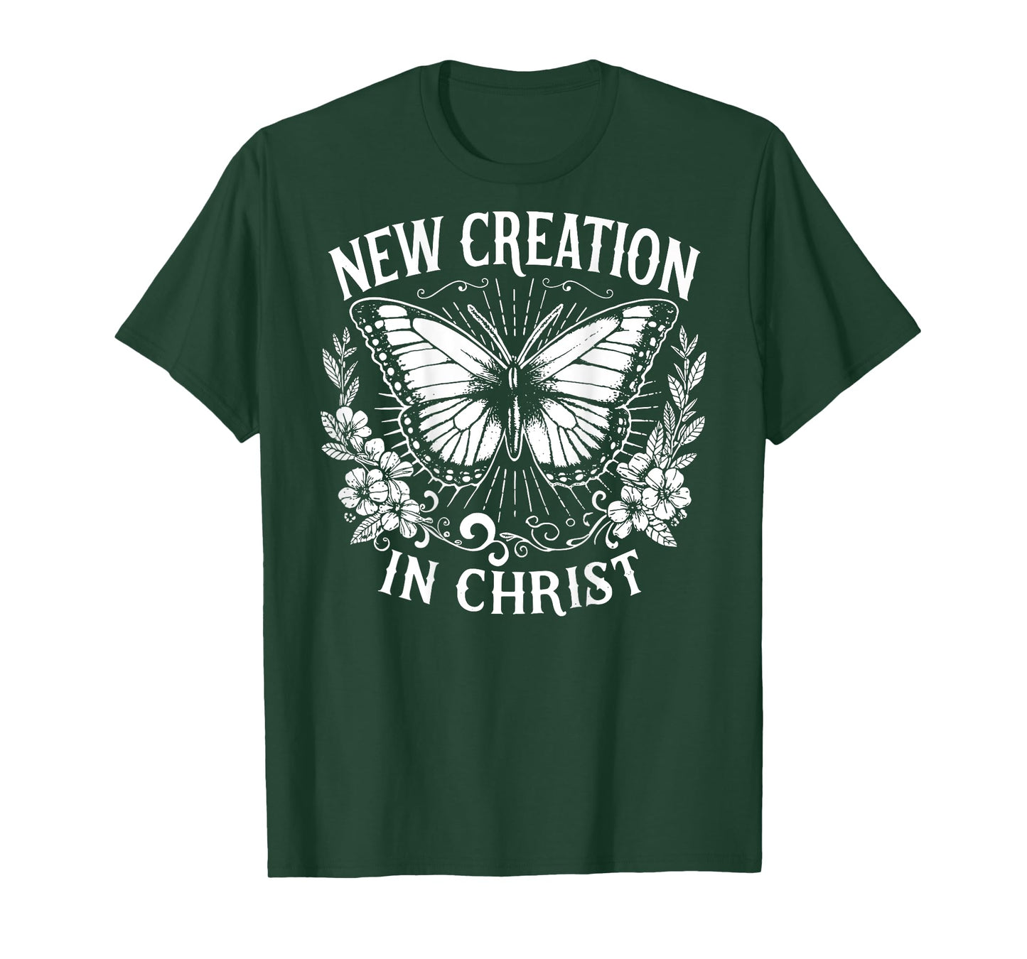 New Creation In Christ, Christianity, Sublimation - On Back T-Shirt