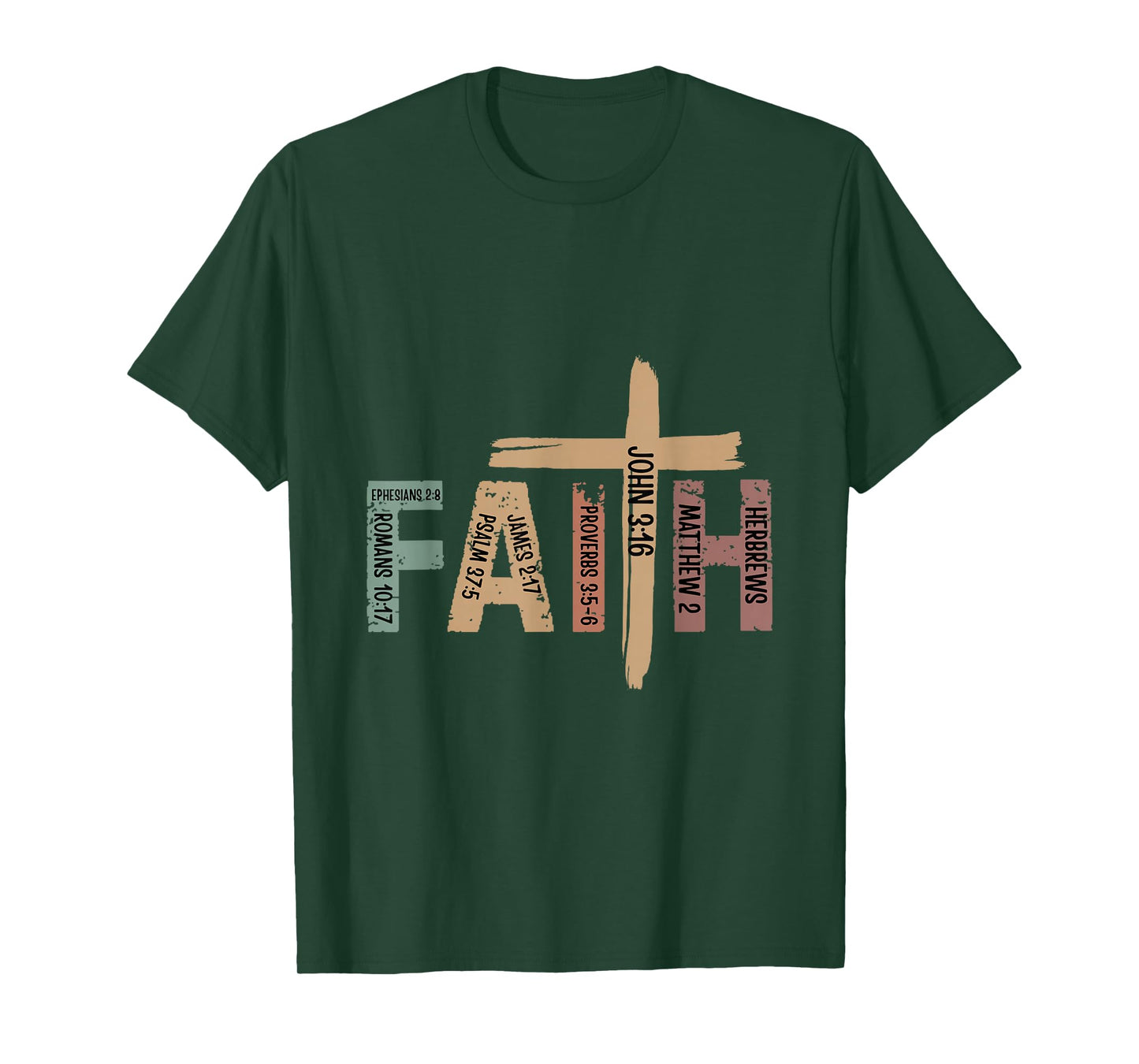 Faith Christian Inspirational Bible Verses Religious T-Shirt
