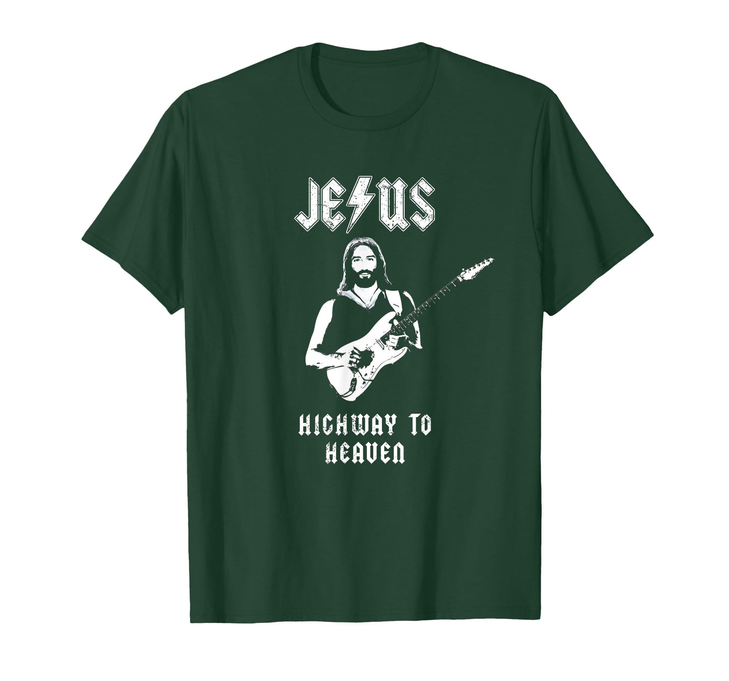 Jesus Rock and Roll Christian Music Worship Bible Verse T-Shirt