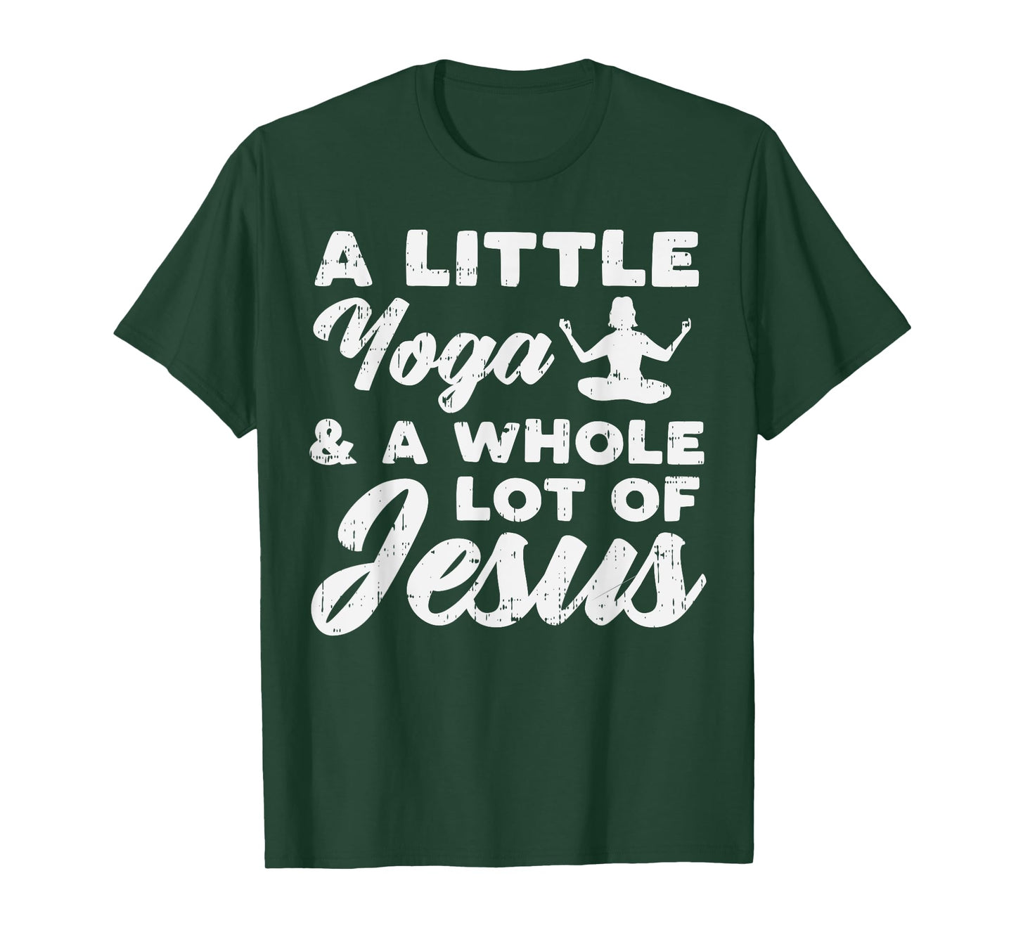 Little Yoga Lot Of Jesus Yogi God Meditation Christian Gift T-Shirt