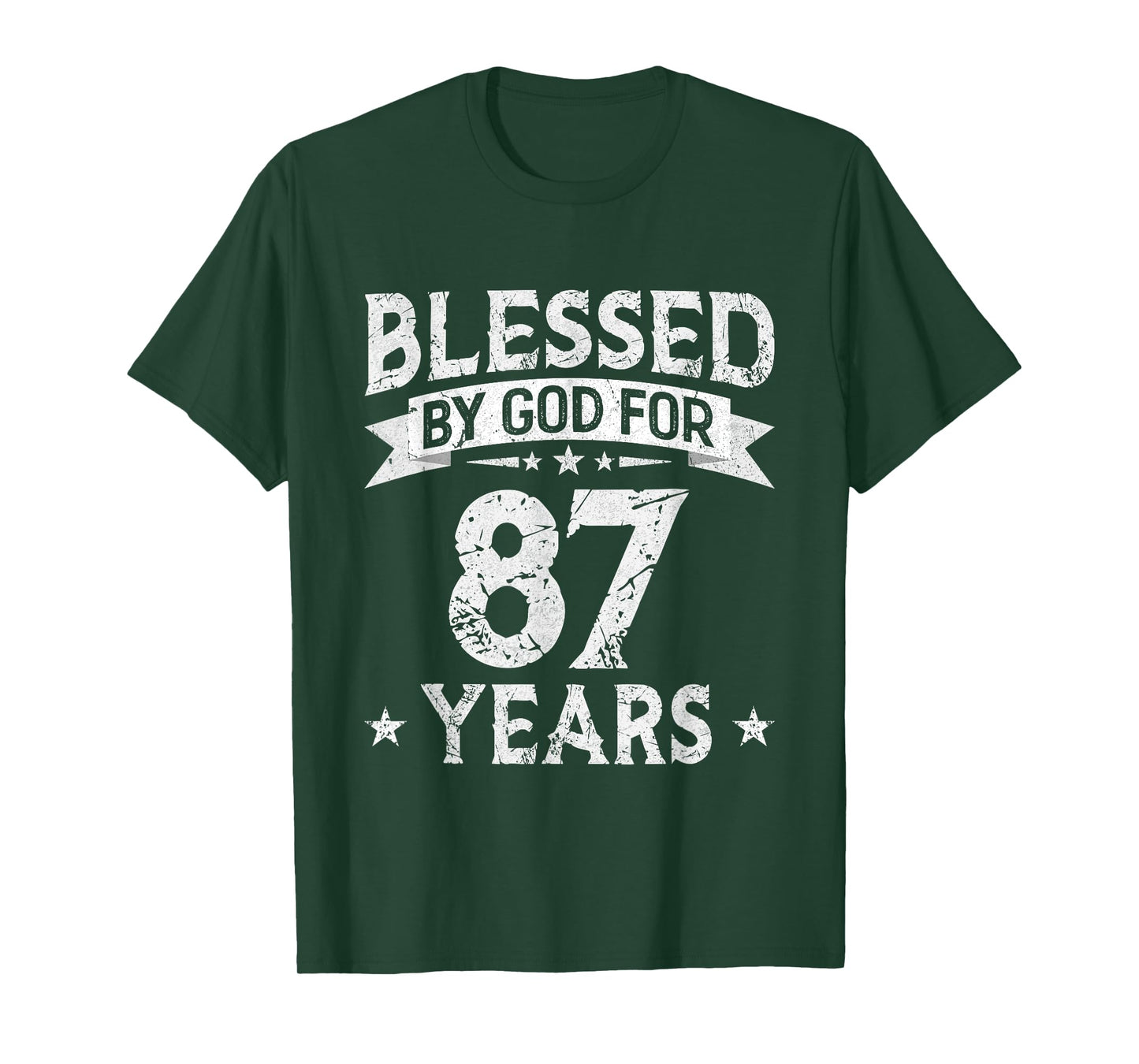 Blessed By God For 87 Years Old 87th Birthday Gifts For Men T-Shirt