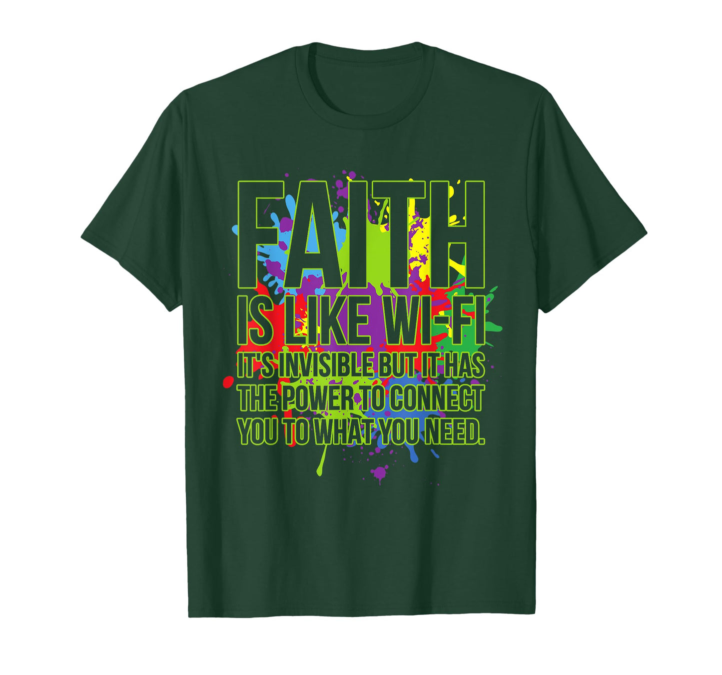 Faith Is Like Wifi God Jesus Religious Christian Men Women T-Shirt