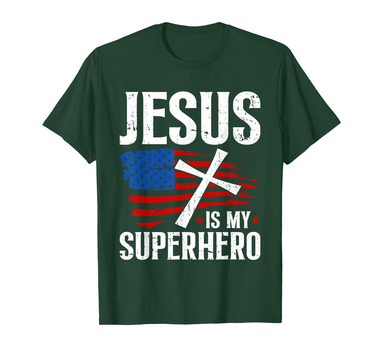 Jesus is My Superhero - Christian Religious T-Shirt