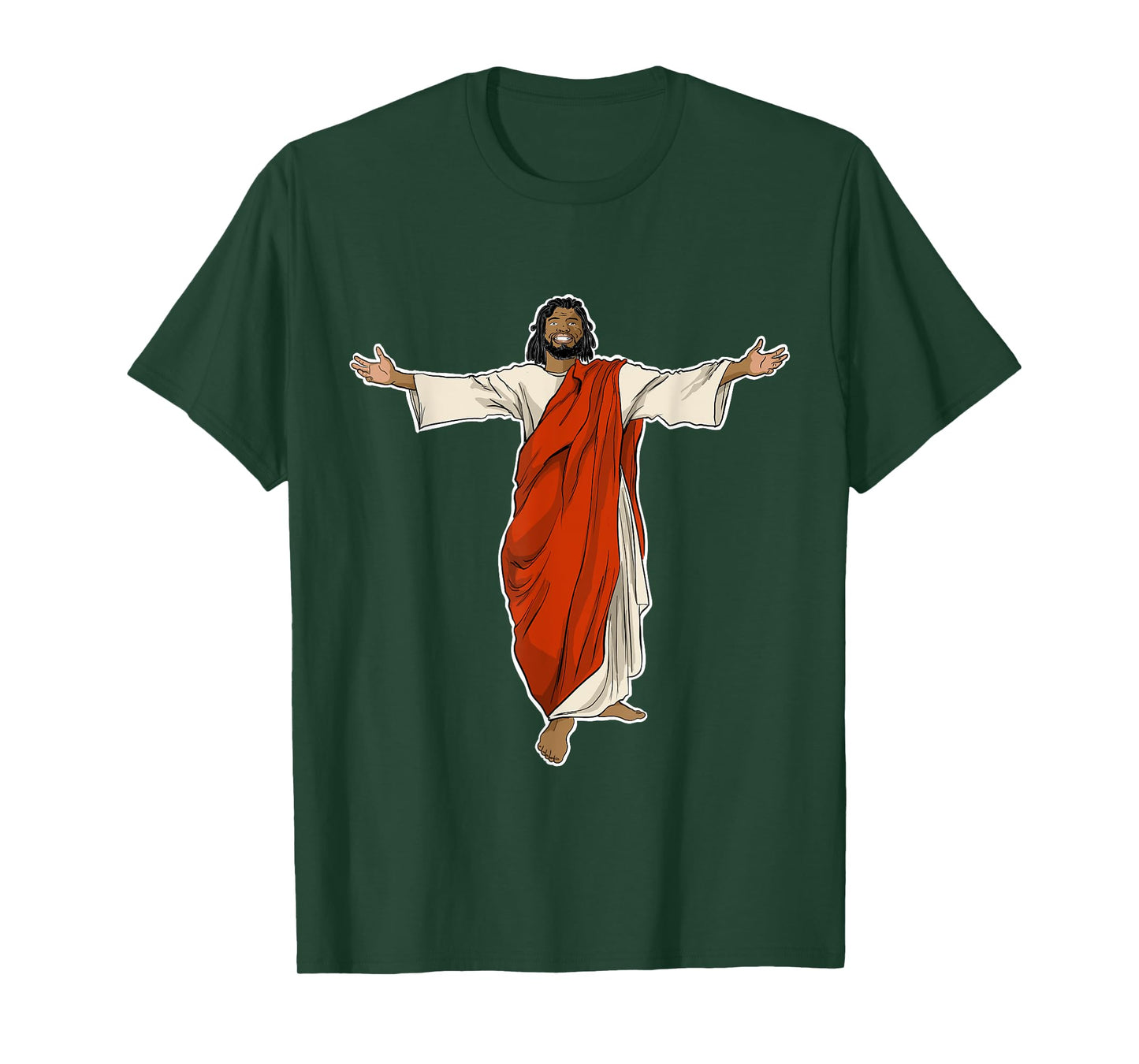 Miftees Christmas Tees Black Jesus T-Shirt
