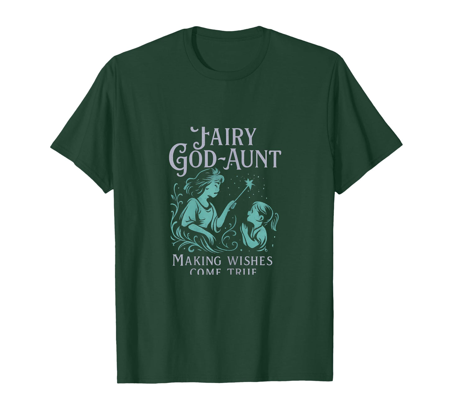 Funny Fairy God-Aunt Making Wishes Come True Novelty T-Shirt