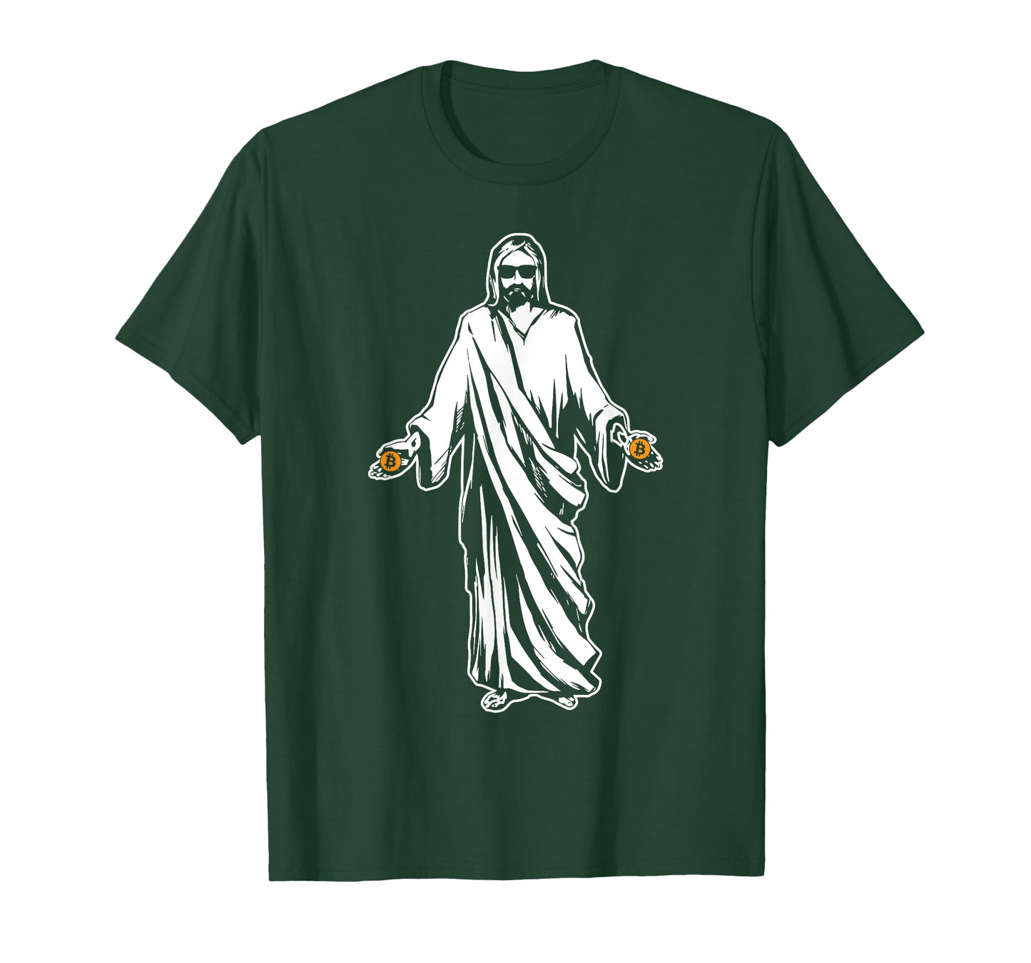 Jesus Bitcoin Funny Cryptocurrency Digital Currency T-Shirt T-Shirt