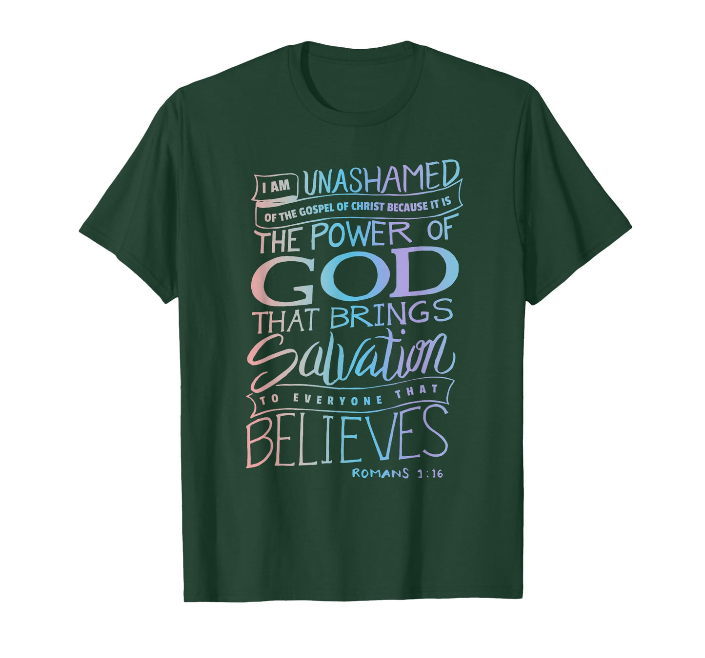 I am Unashamed of the Gospel - Bible Verse Christian Faith T-Shirt