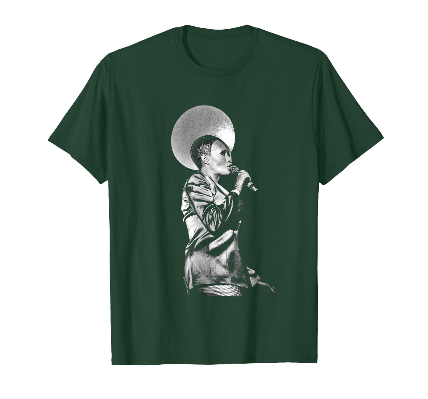 Grace Jones Live Black And White By Everard Smith T-Shirt