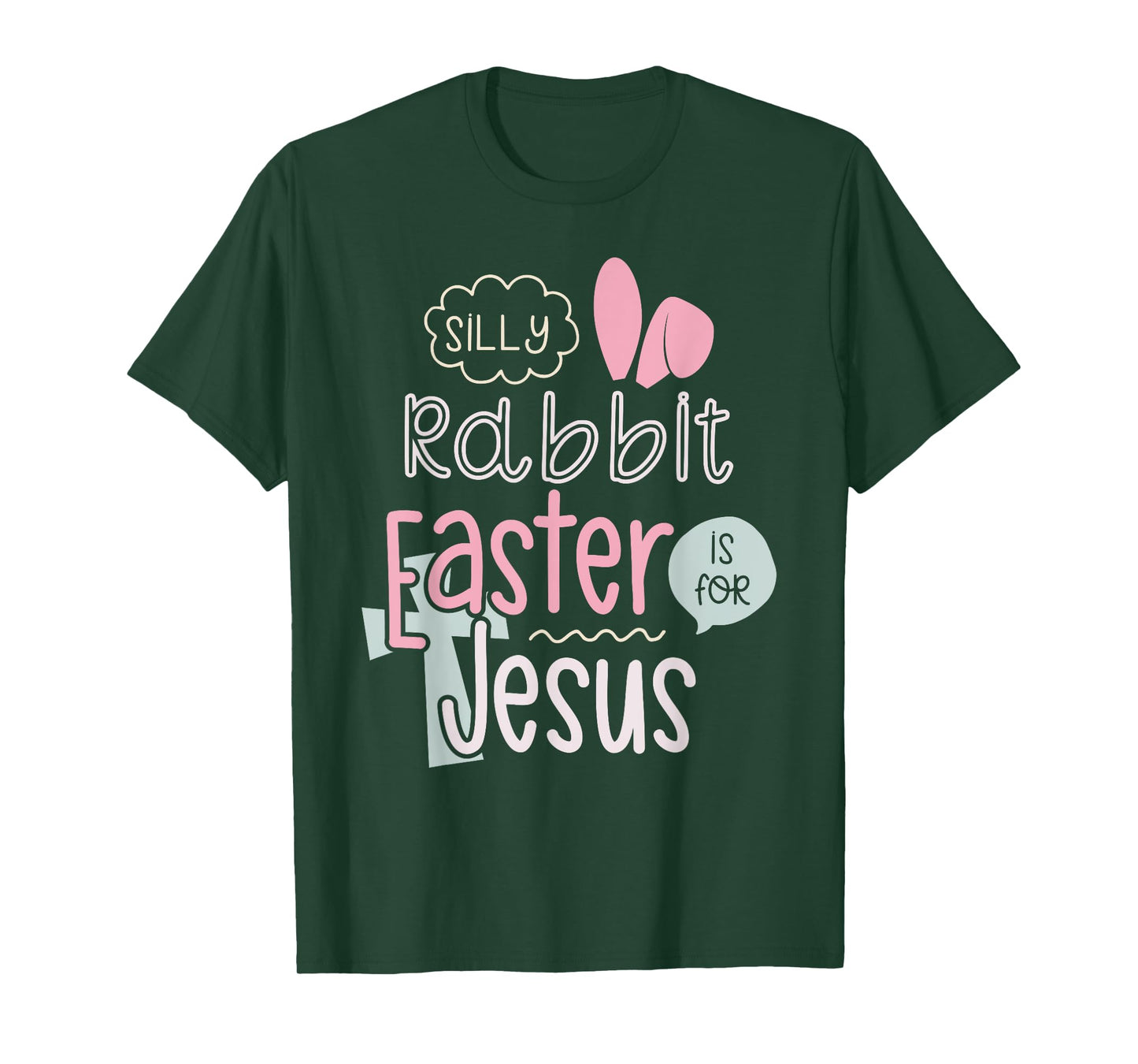 Silly Rabbit Easter Is For Jesus Boys Girls Kids T-Shirt