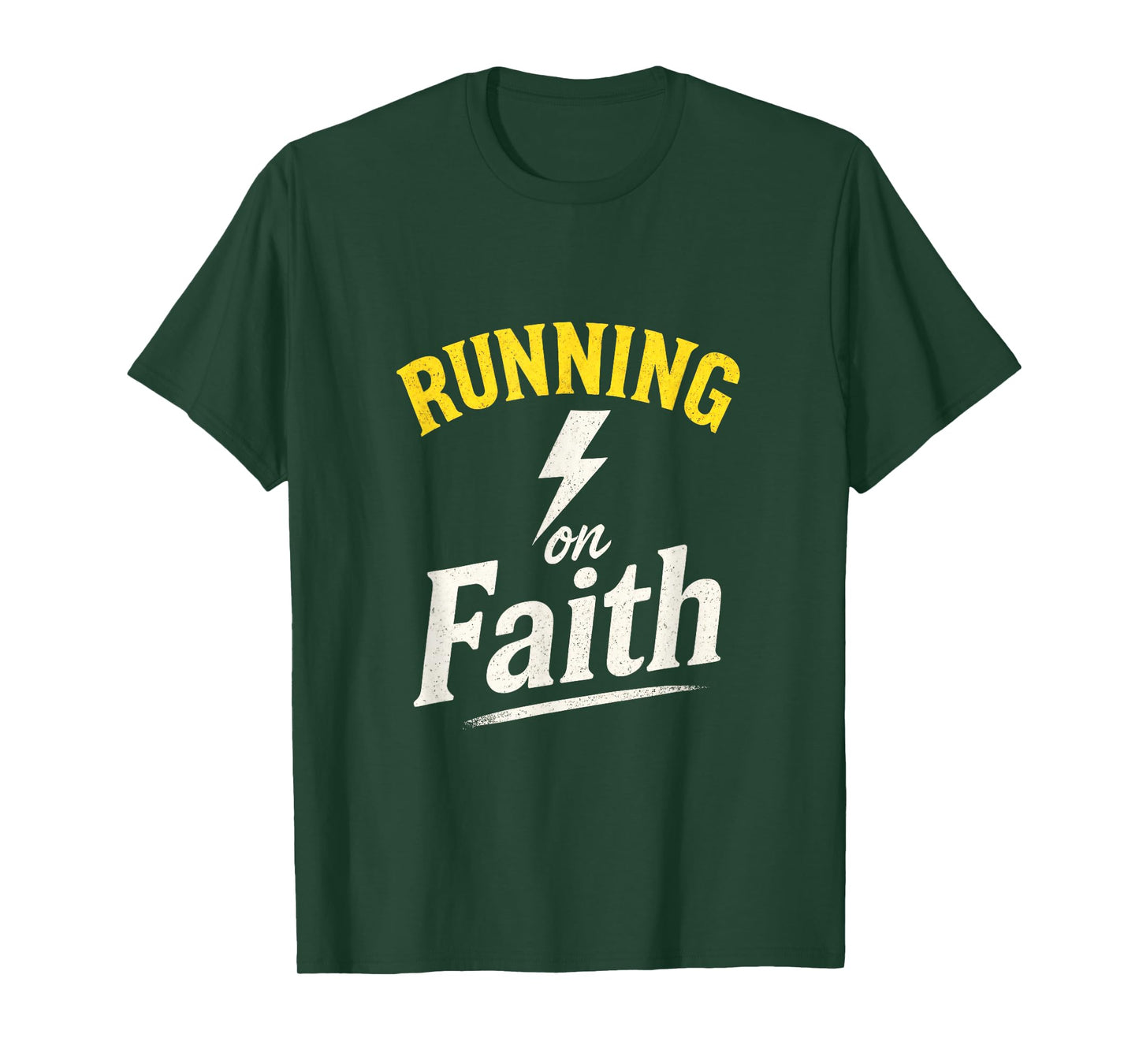 Running on Faith - Christian Runner Humor T-Shirt