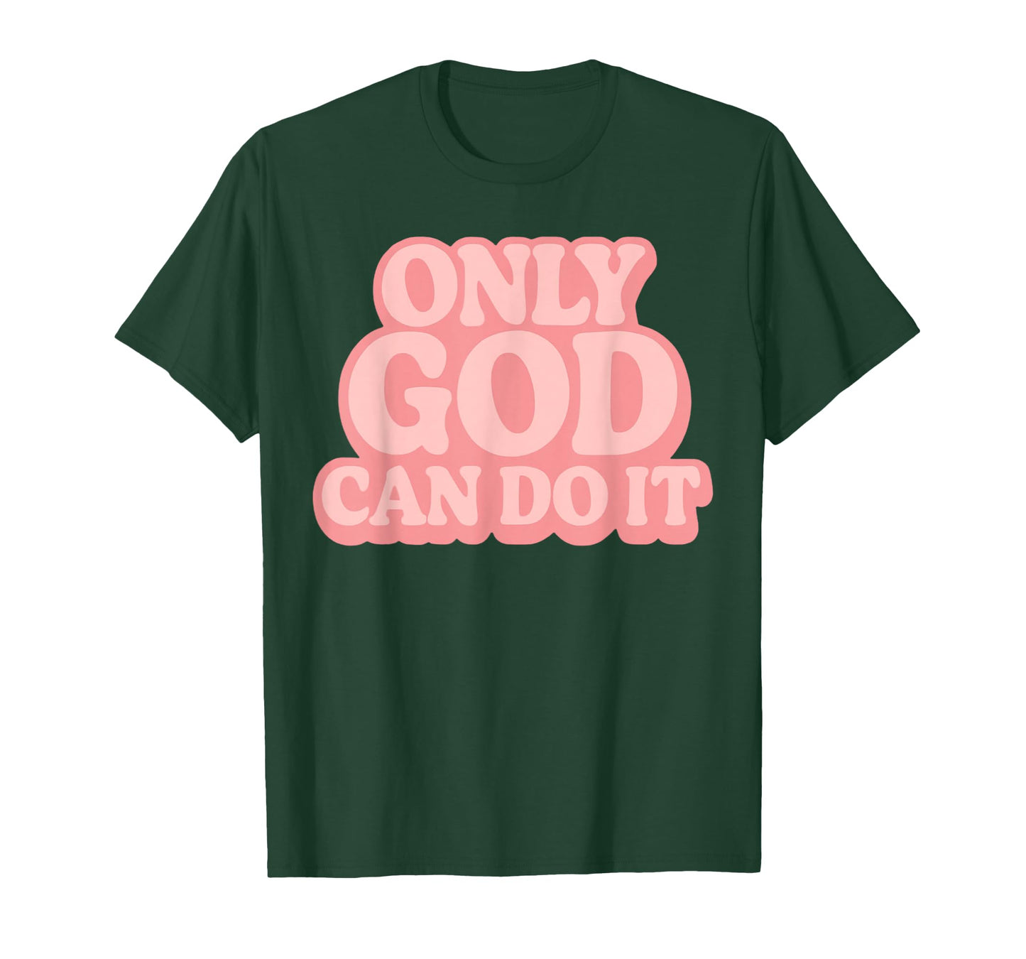 Only God Can Do It Retro 70s Christian Faith Vintage T-Shirt