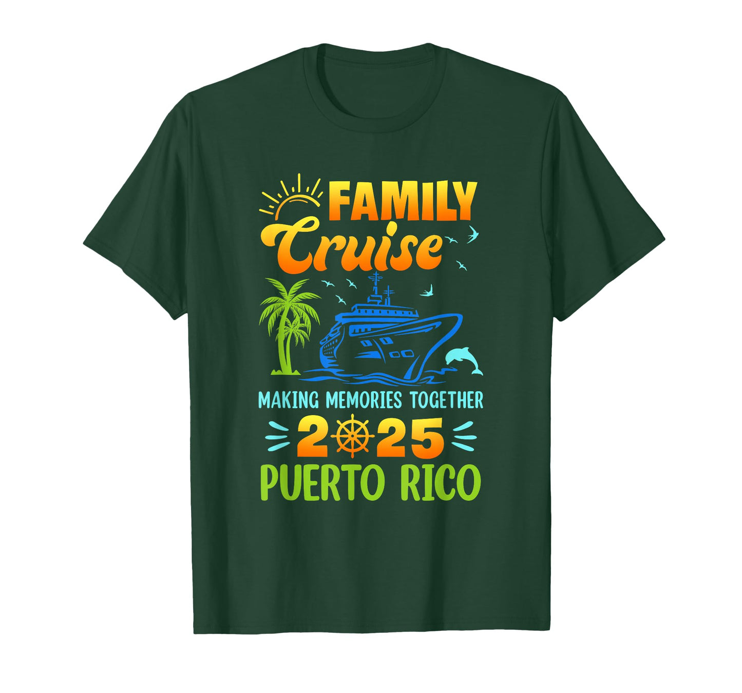 Puerto Rico Cruise 2025 Family Friends Group Vacation T-Shirt