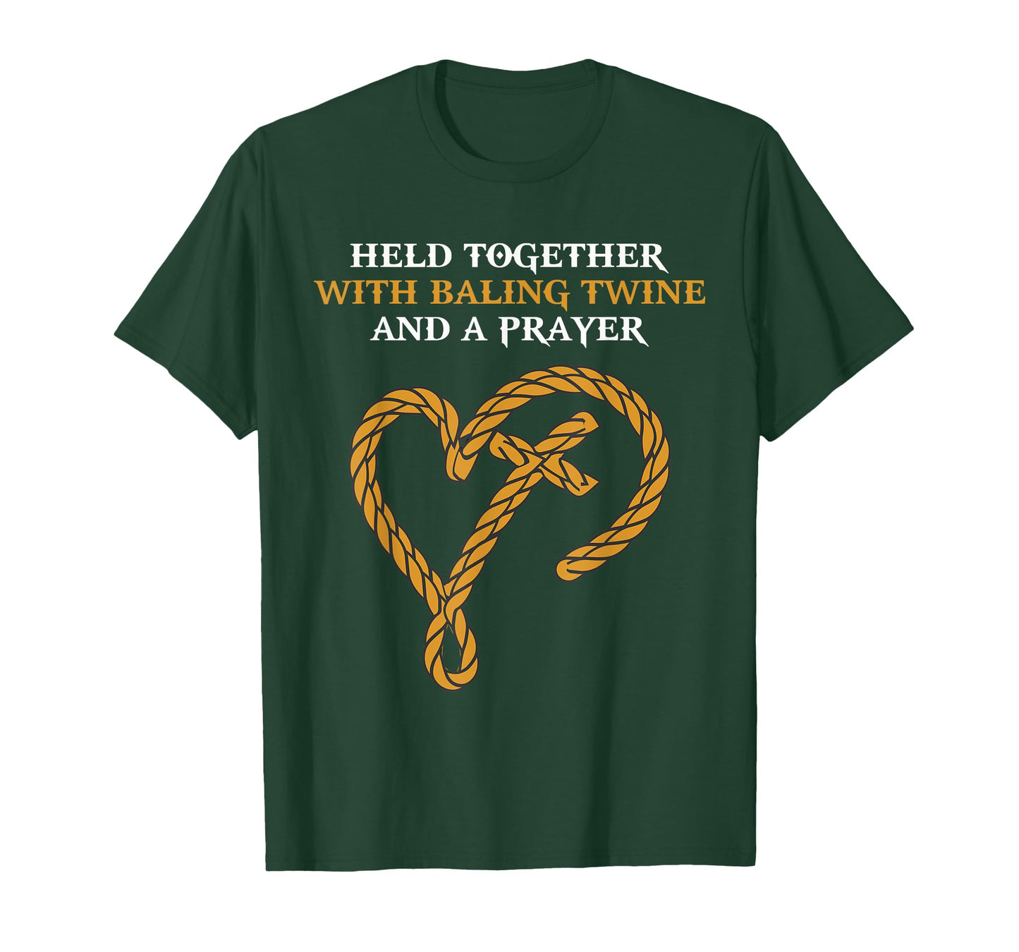 Held Together With Baling Twine And A Prayer Christian Women T-Shirt