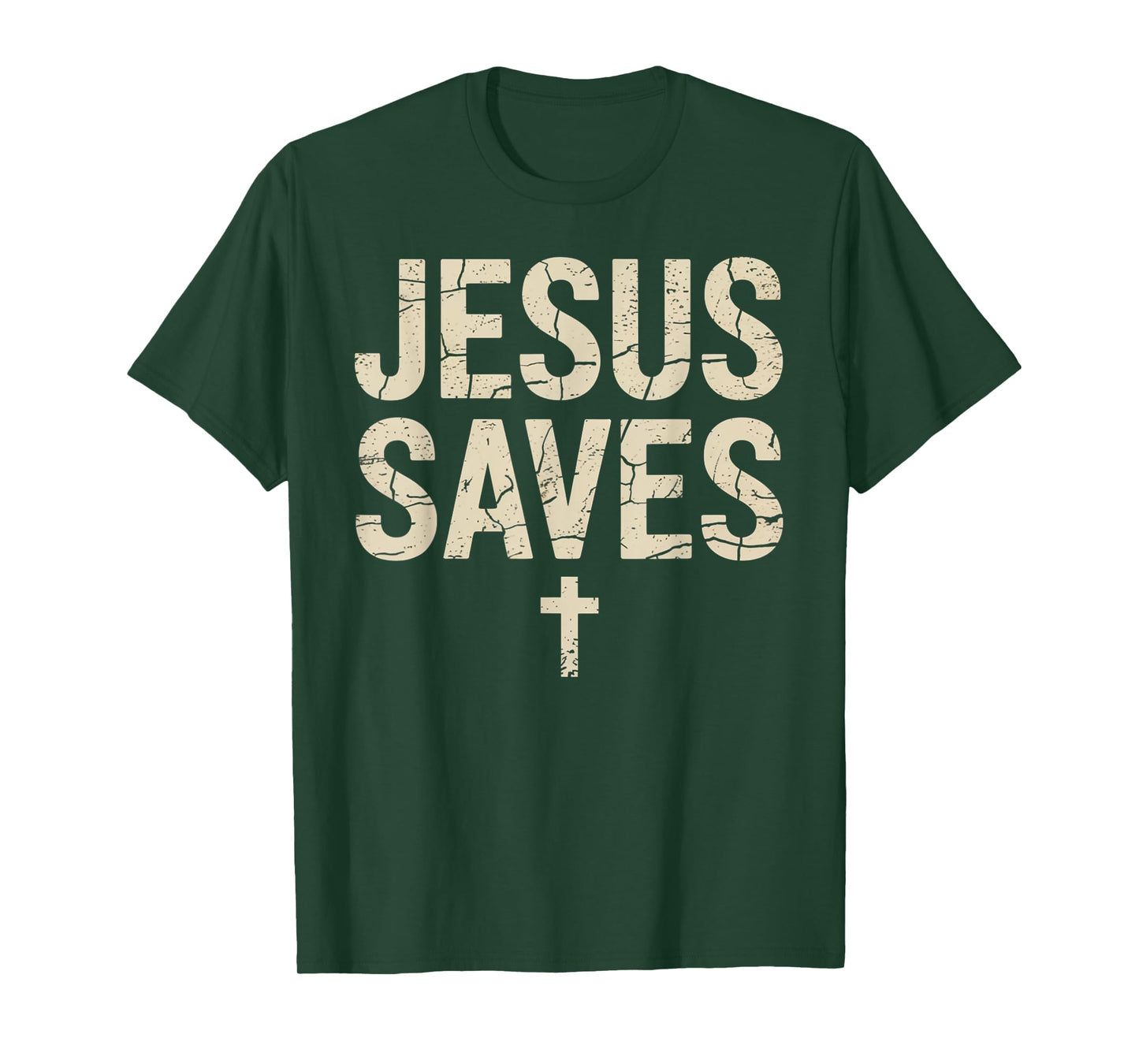 Jesus Saves Cross Christian Religious Faith Mens T-Shirt