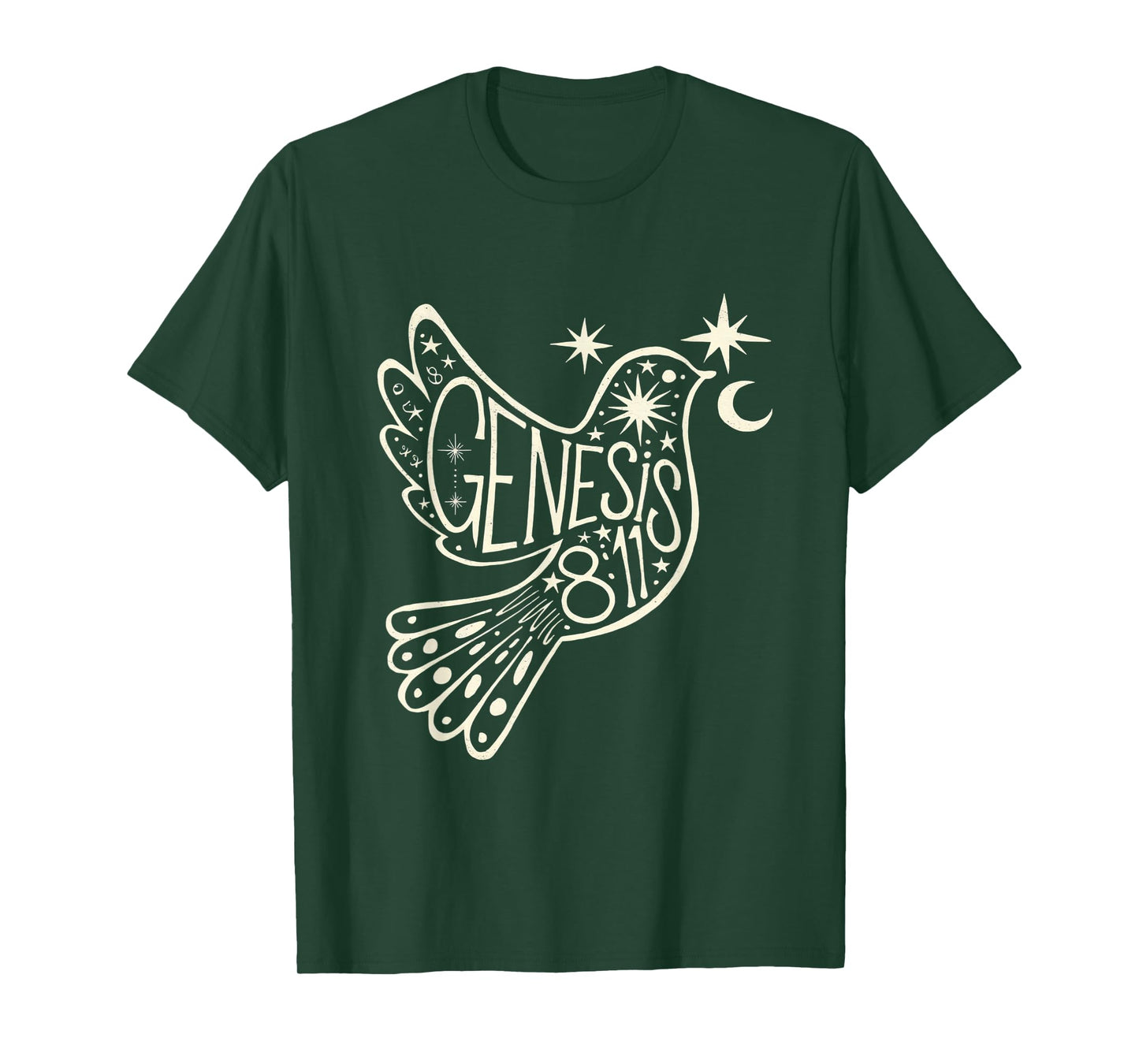 Genesis 8:11 Inspirational Christian Scripture Verse Design T-Shirt