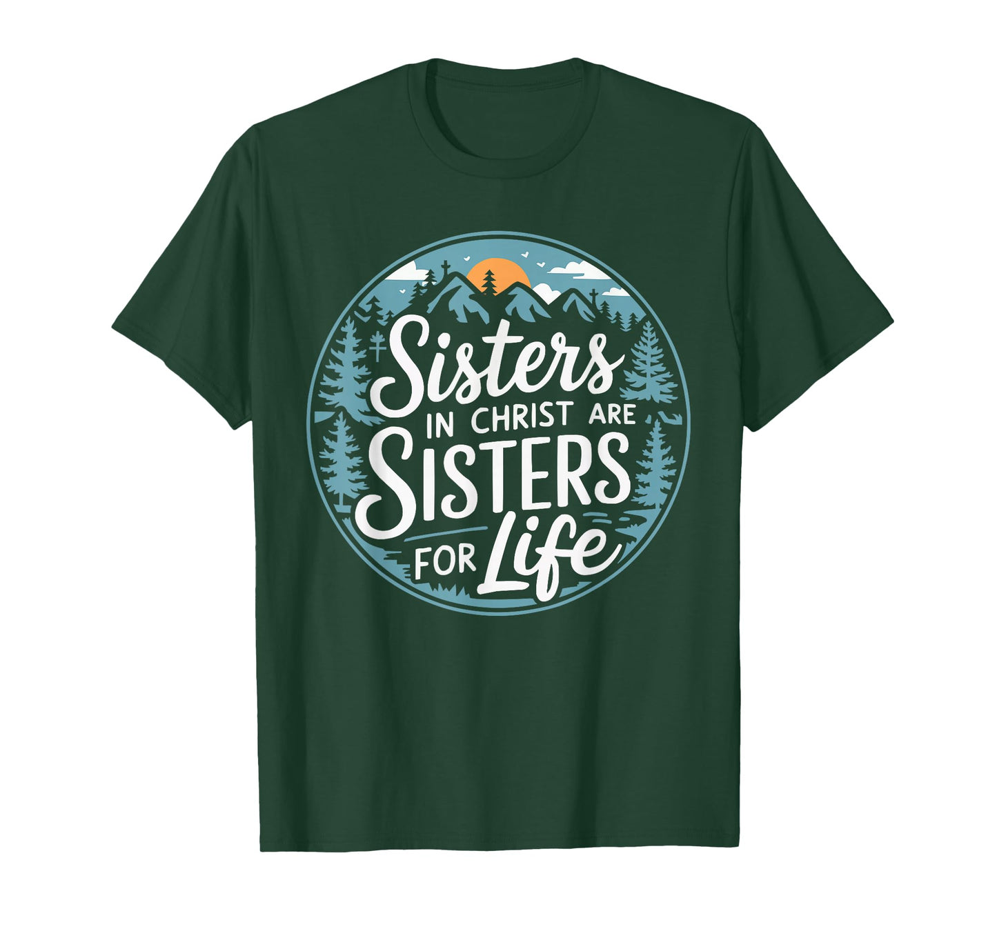 Sisters In Christ Religion Jesus Christian Women Faith T-Shirt