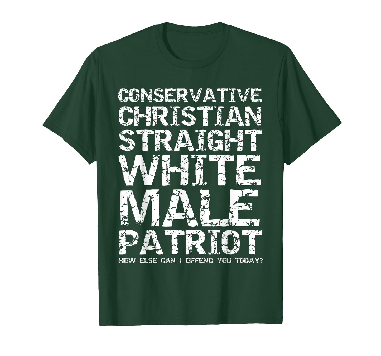 Offended? Conservative Christian Straight White Male Patriot T-Shirt