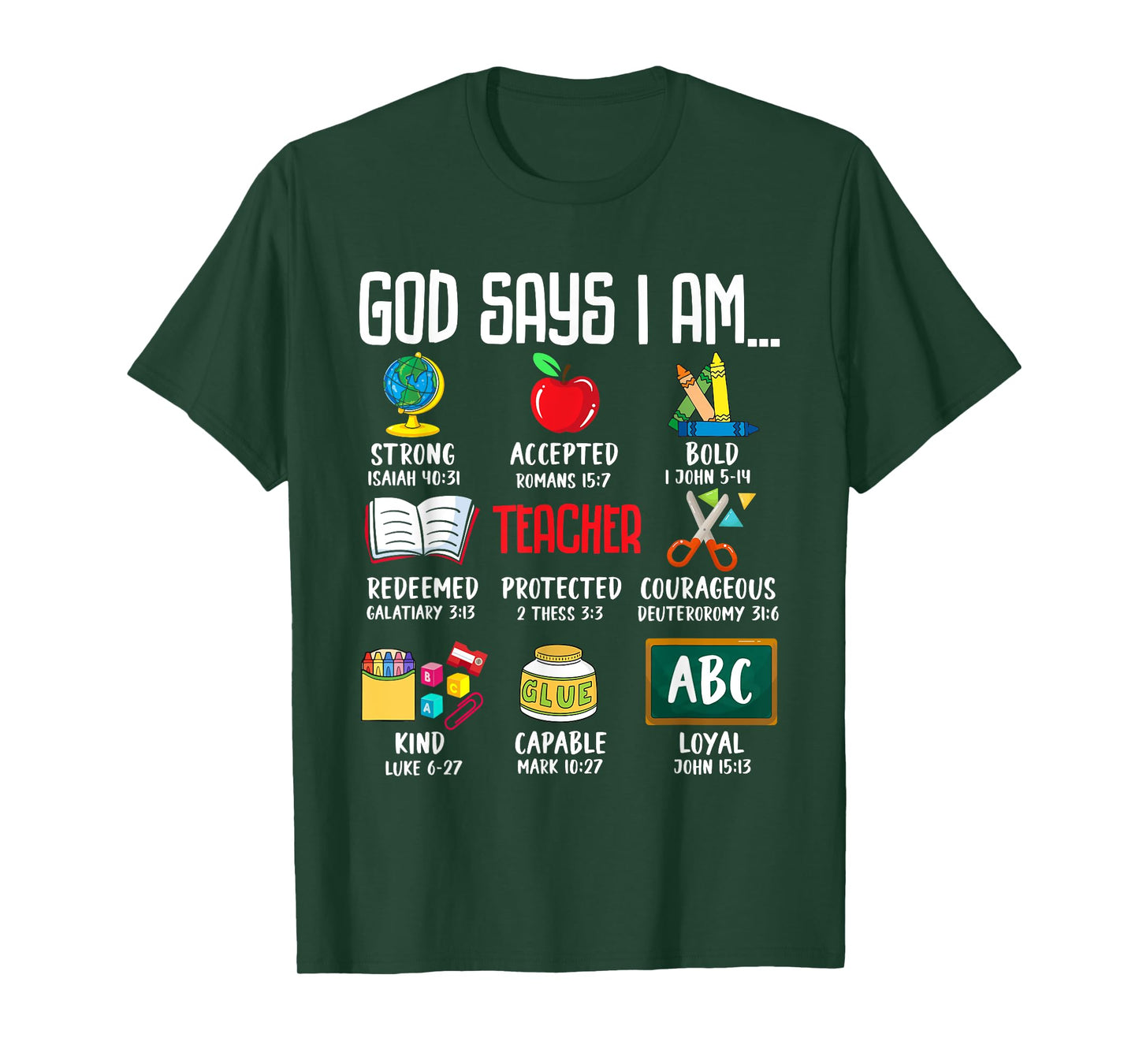 God Says I Am Teacher Back to School T-Shirt