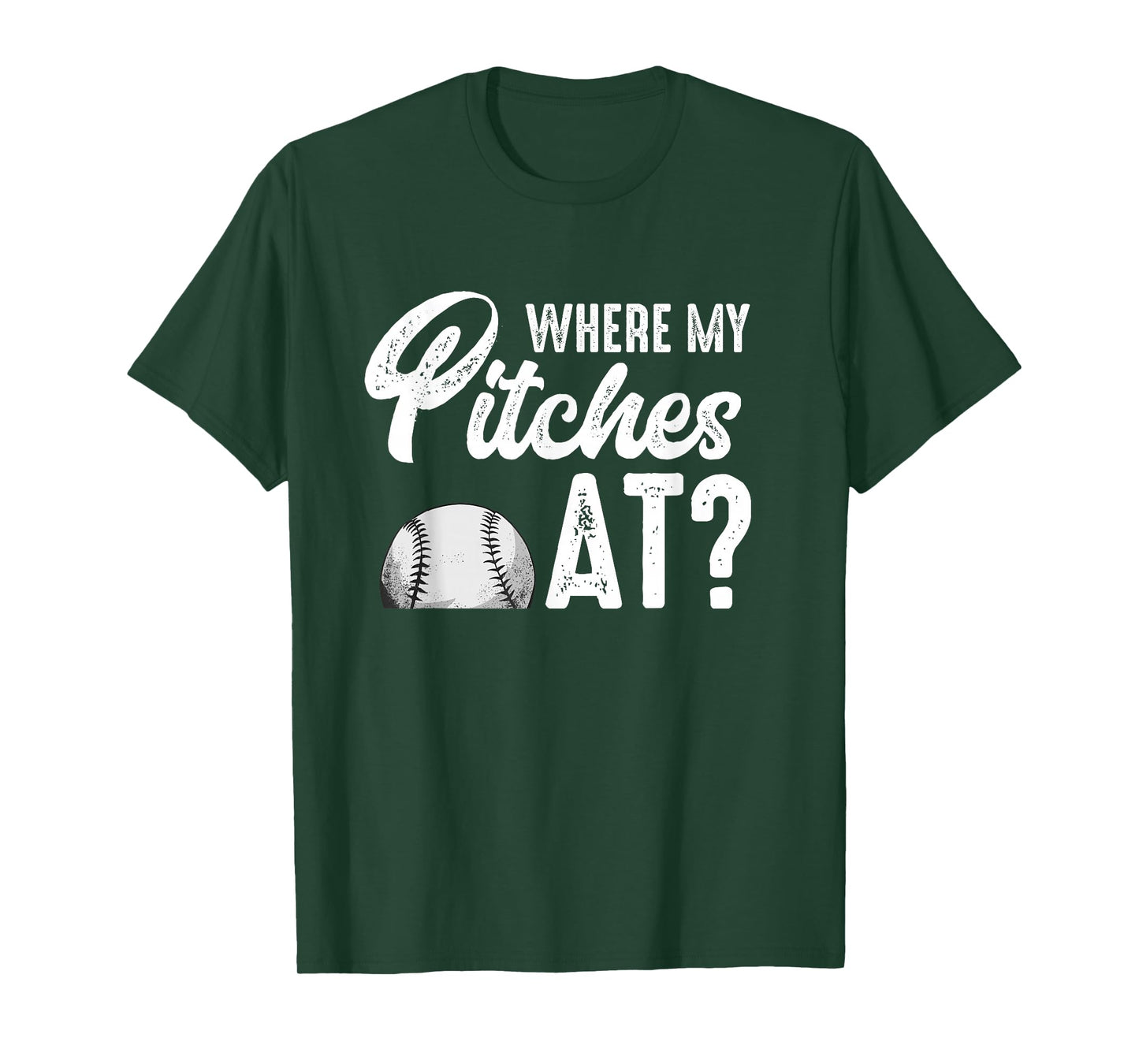 Where My Pitches At Shirt Women Funny Baseball Lover Pitcher T-Shirt