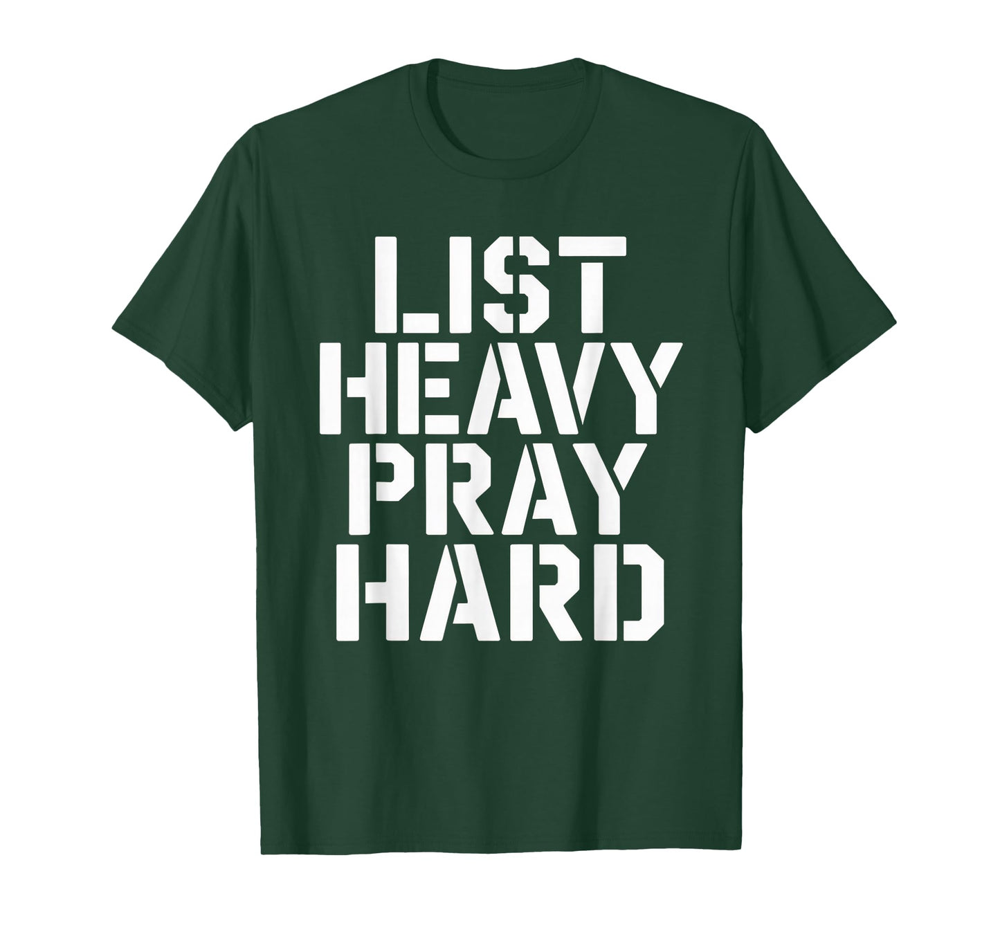 Lift Heavy Pray Hard Tshirt Gym Christian Gift Jesus Faith T-Shirt