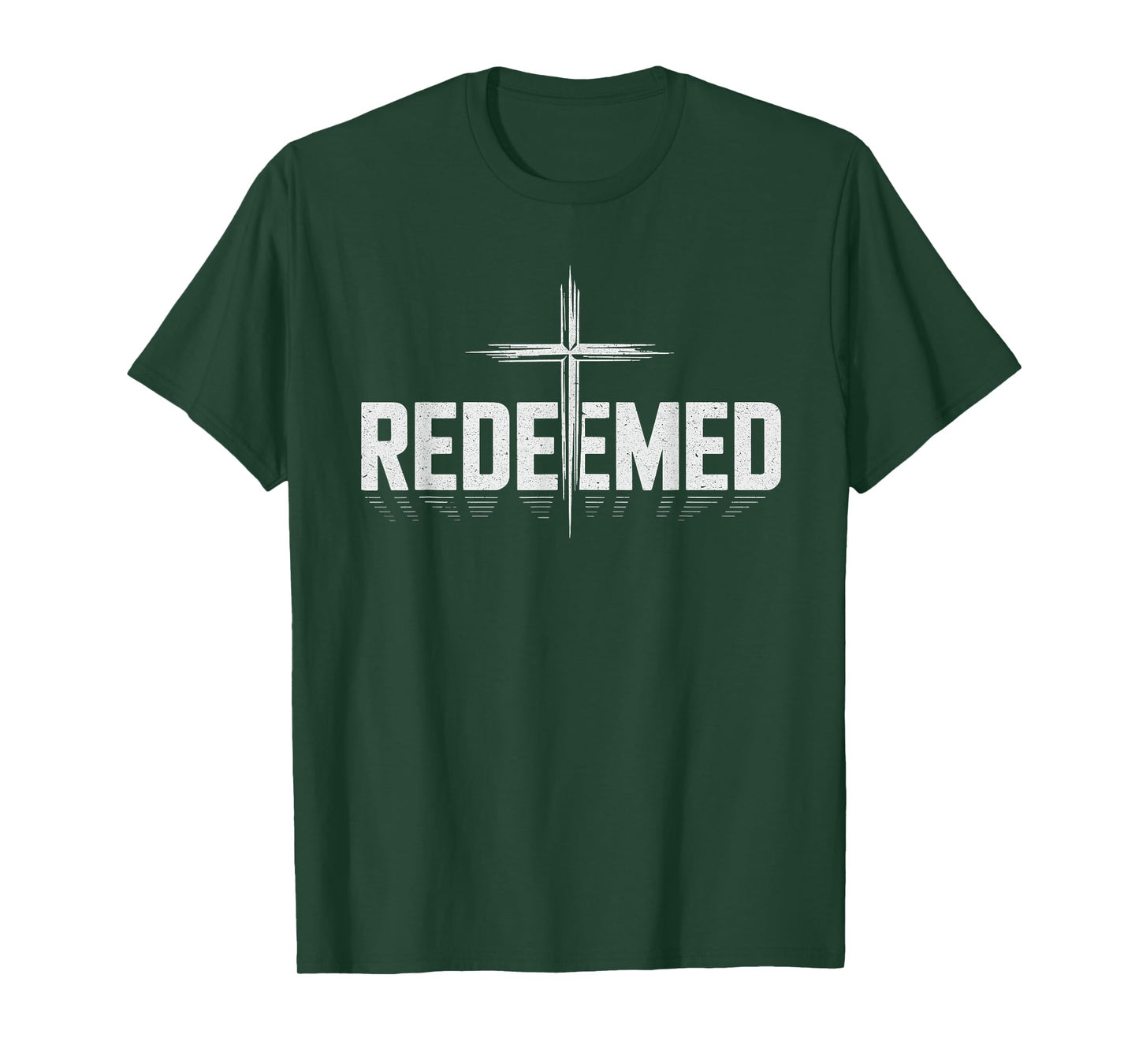 Redeemed with Cross Christian Men T-Shirt