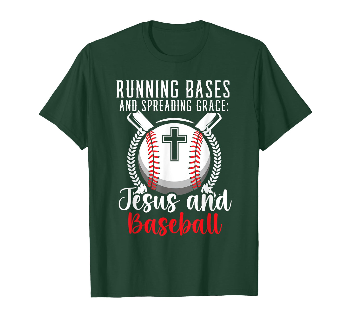 Baseball And Jesus Christian Baseball Player Religious T-Shirt