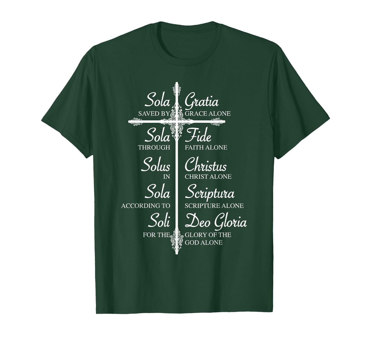 The Five Solas Shirt | Cute Christian Movement T-shirt Gift T-Shirt