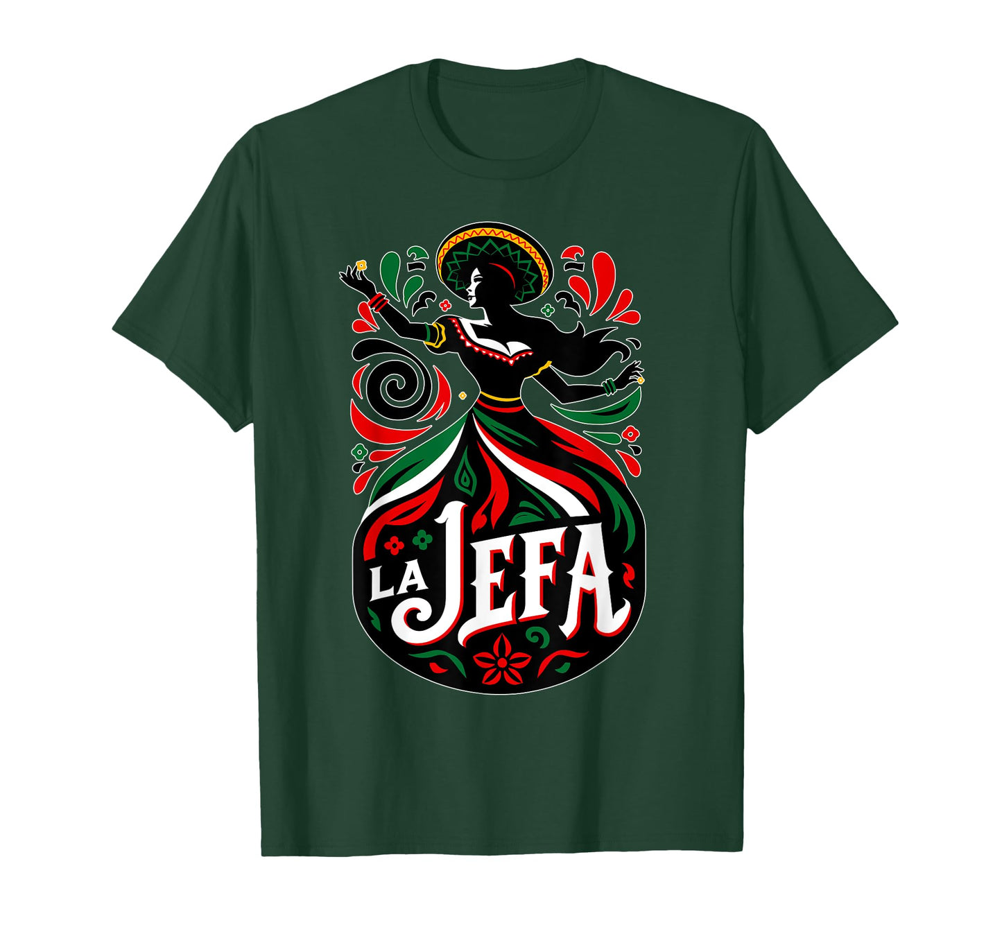 La Jefa The Boss in Spanish Funny Mexican Quote T-Shirt