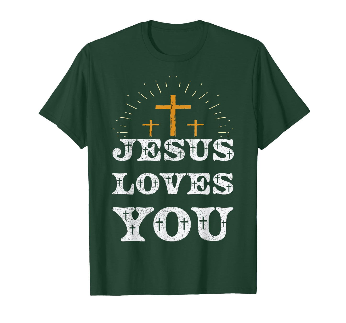 Jesus Loves You Christian Cross Faith T-Shirt
