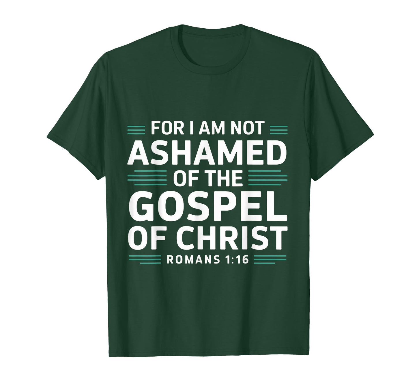 Not Ashamed Gospel Christ Christian Pray Faith Bible Verse T-Shirt